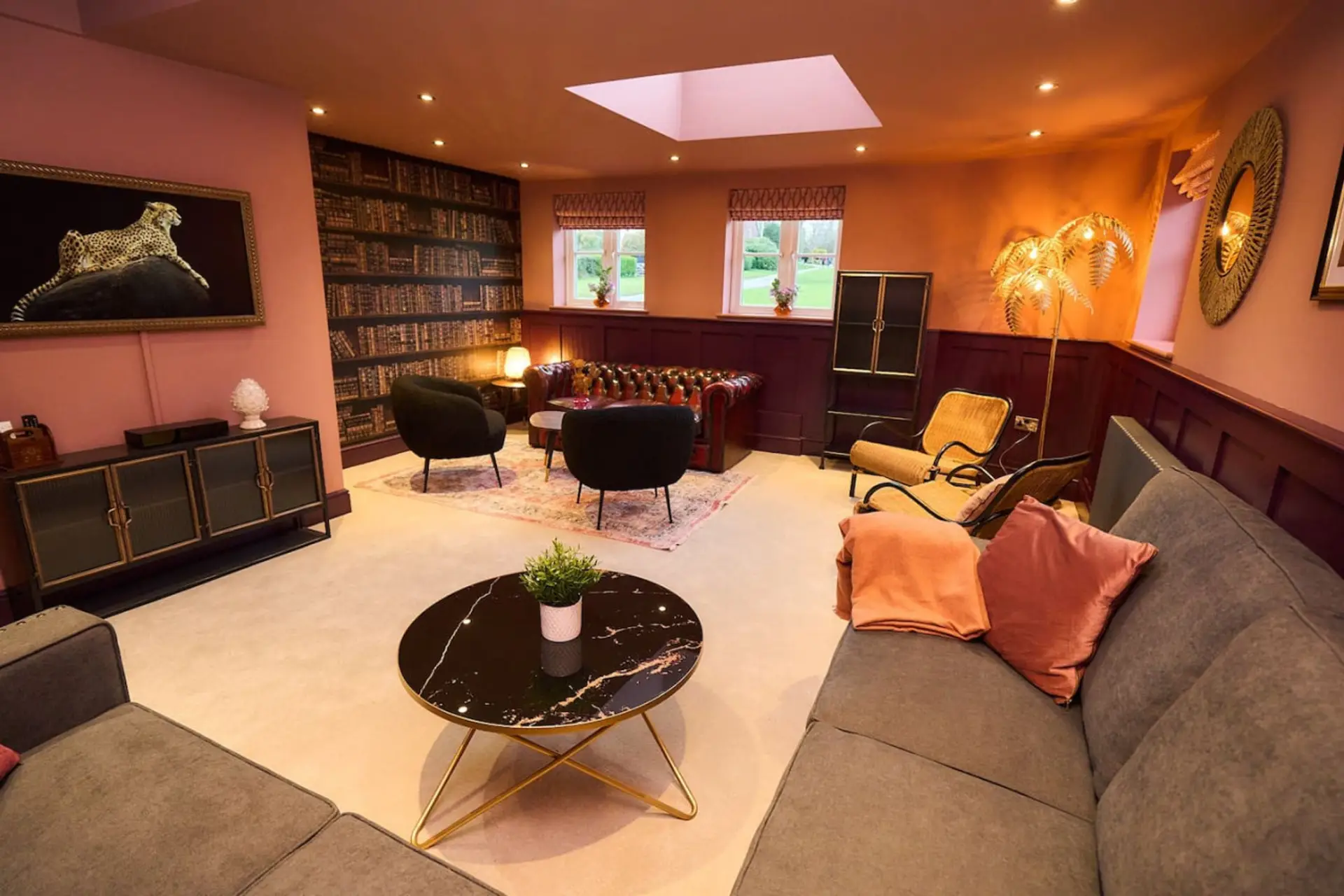 Modern and stylish lounge with ample comfortable seating