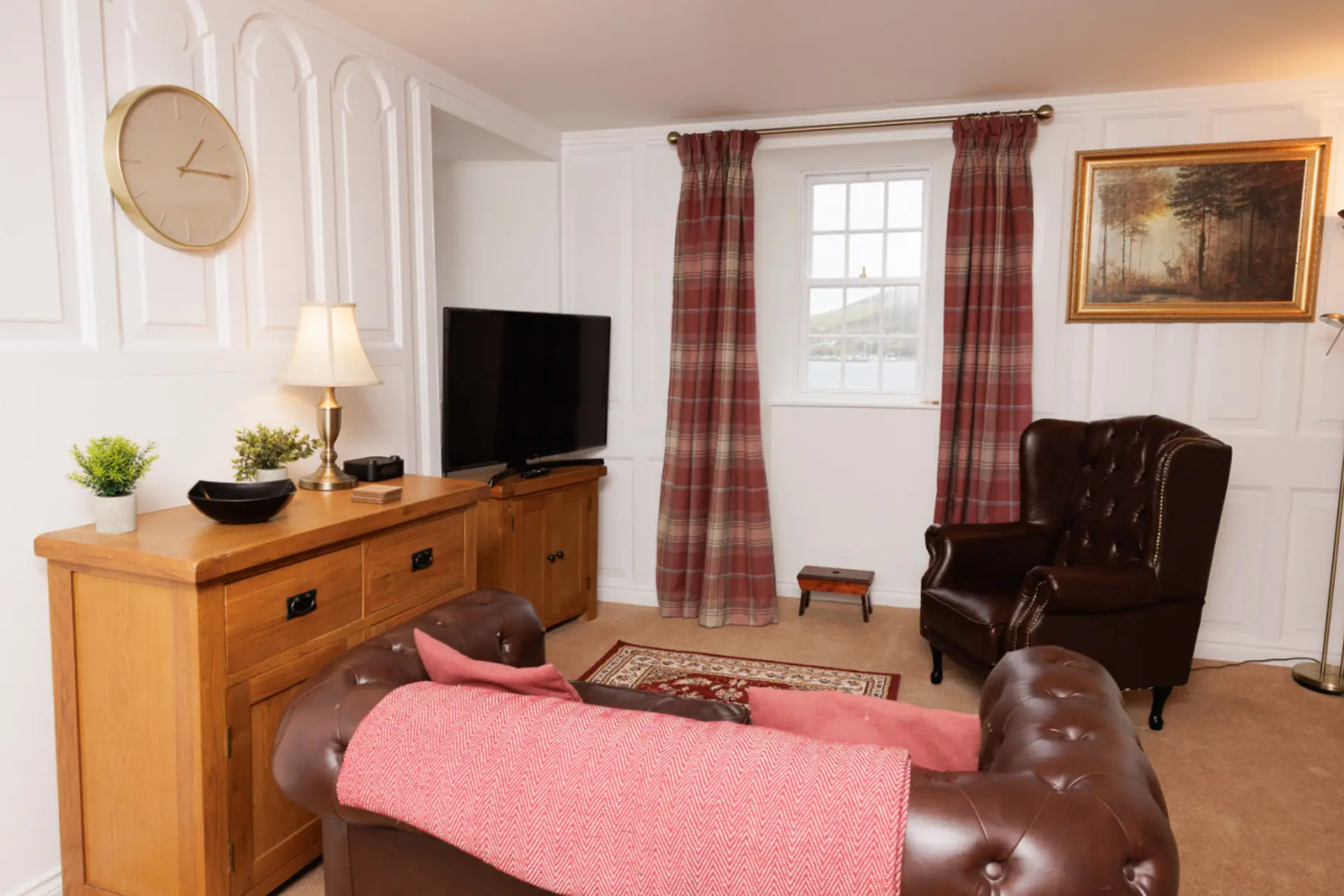 Living area with TV