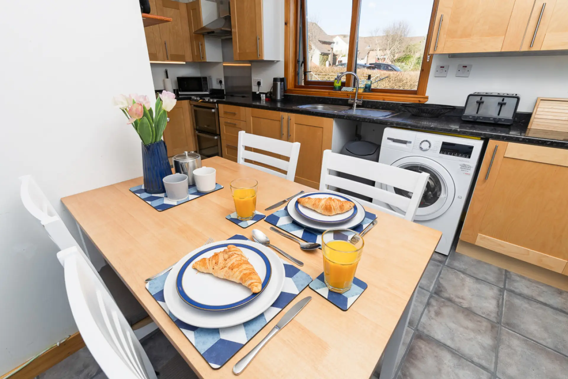 Kitchen and dining area