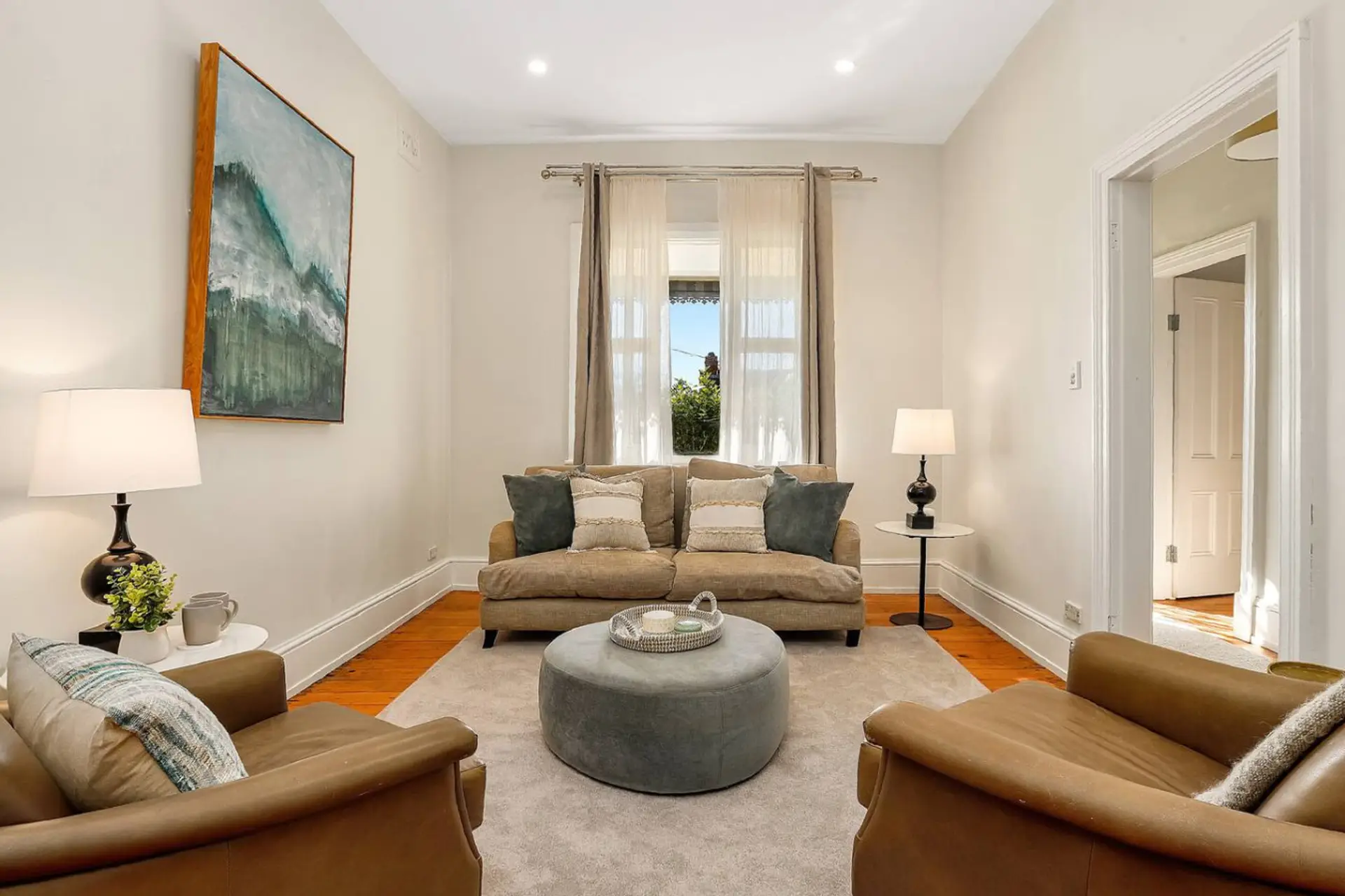 Settle into the comfortable lounge for quiet mornings, conversation or a relaxed evening at home.