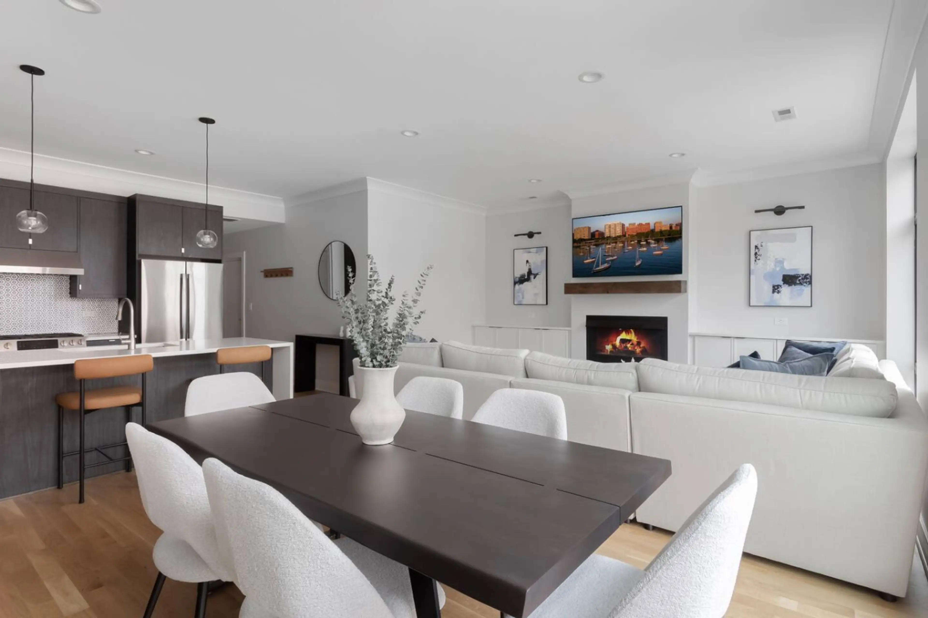 Main living and dining areas