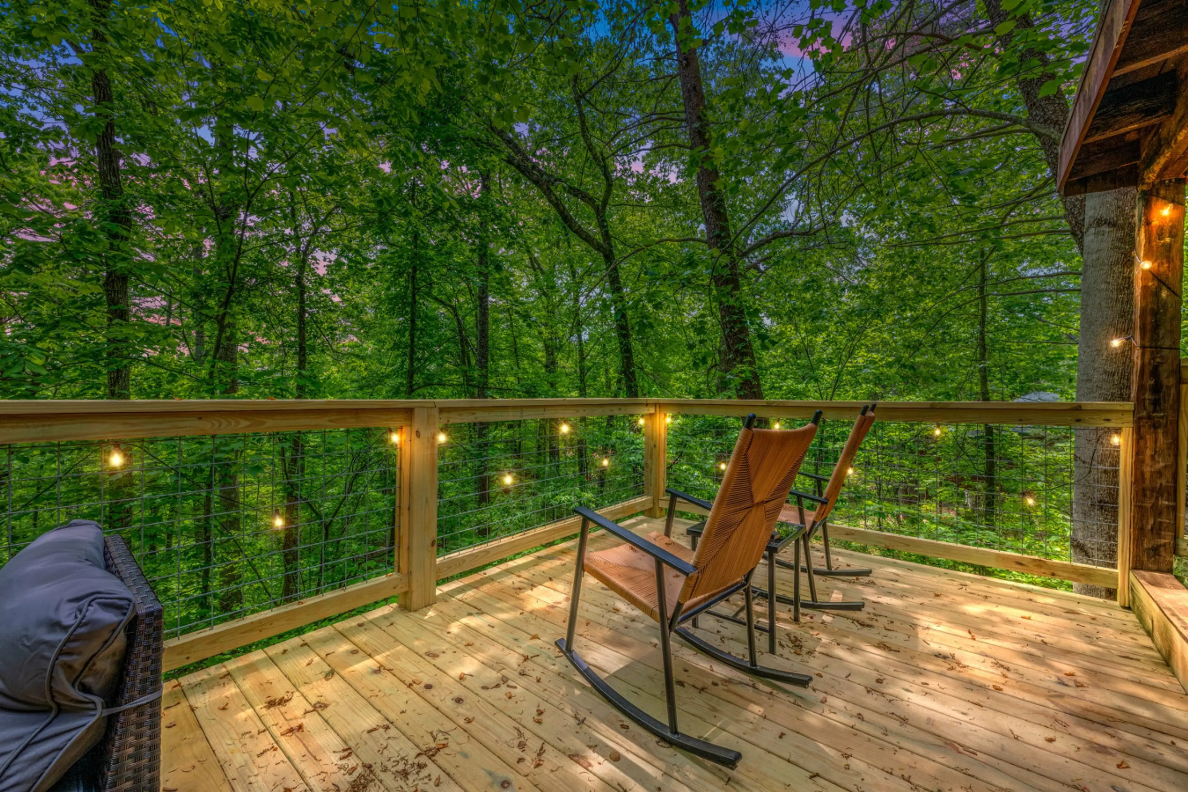Double rockers in the Smokies, insert coffee and a good book here!