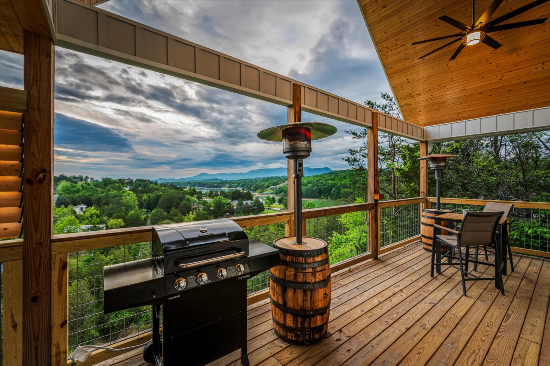 Fire up the grill, soak in the mountain views, and stay cozy with the heater on cool nights—this deck was made for good food, fresh air, and unforgettable moments