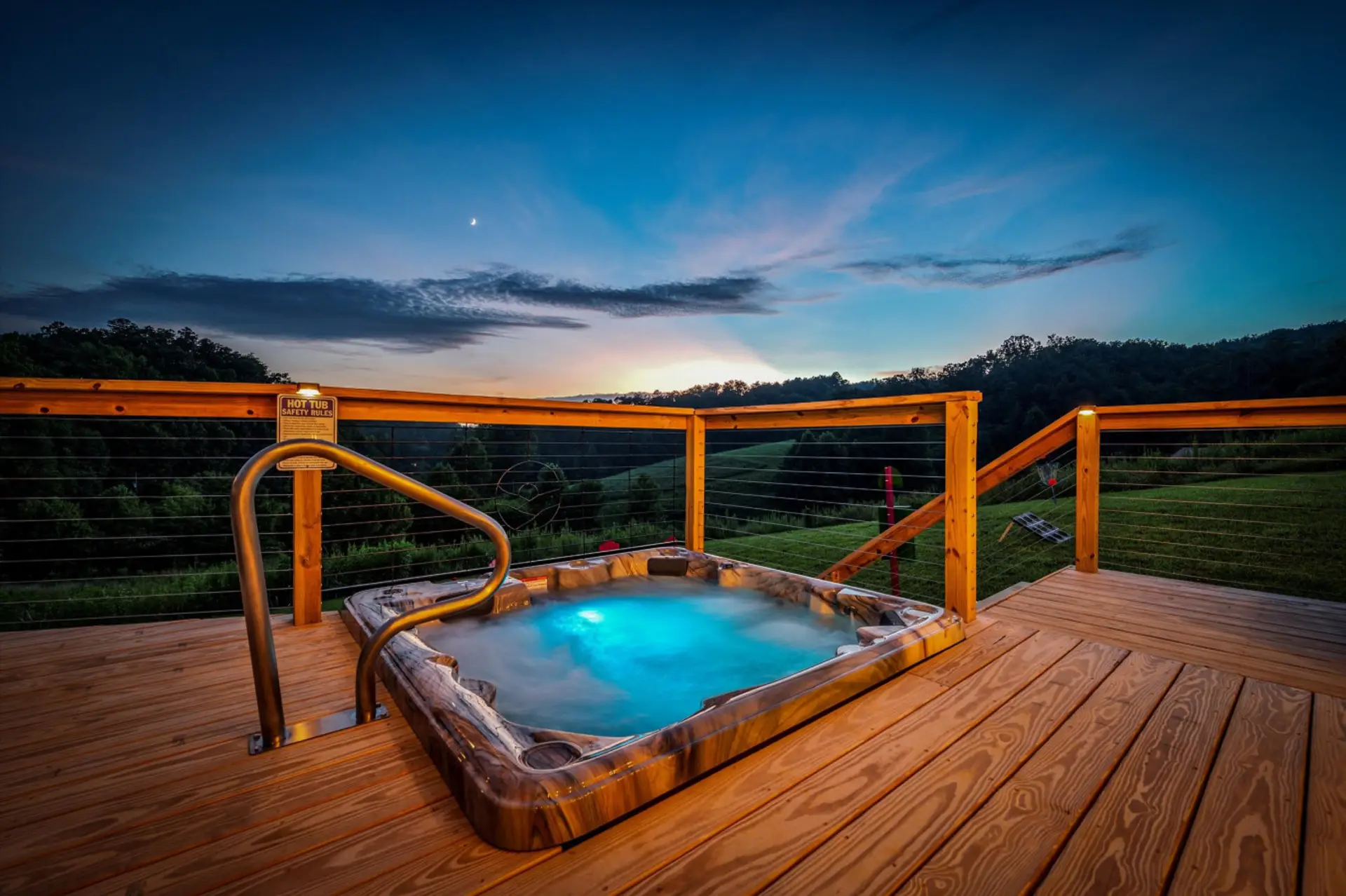 Soak in the sunset. Literally