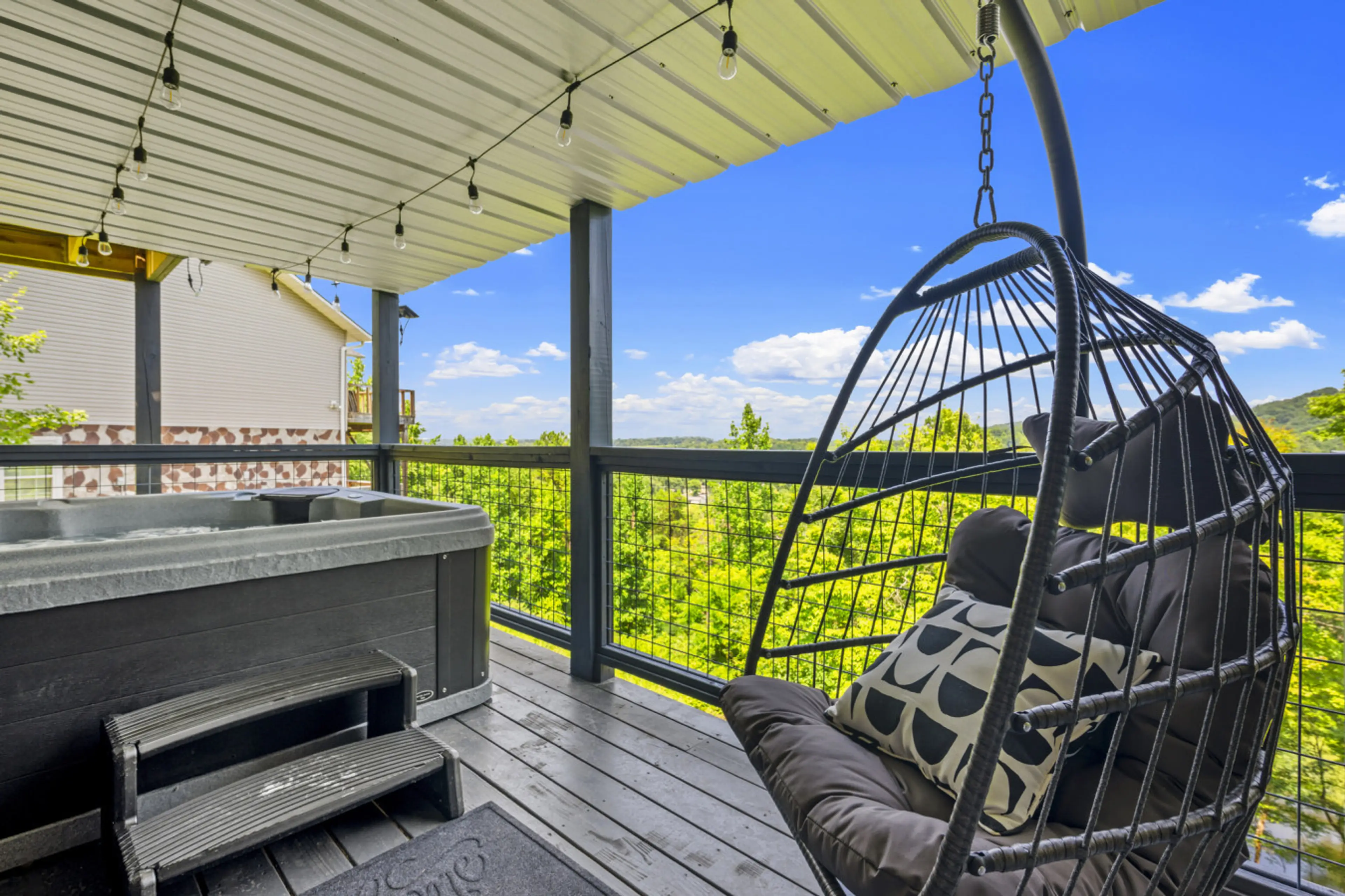 Sway with the trees in this porch swing