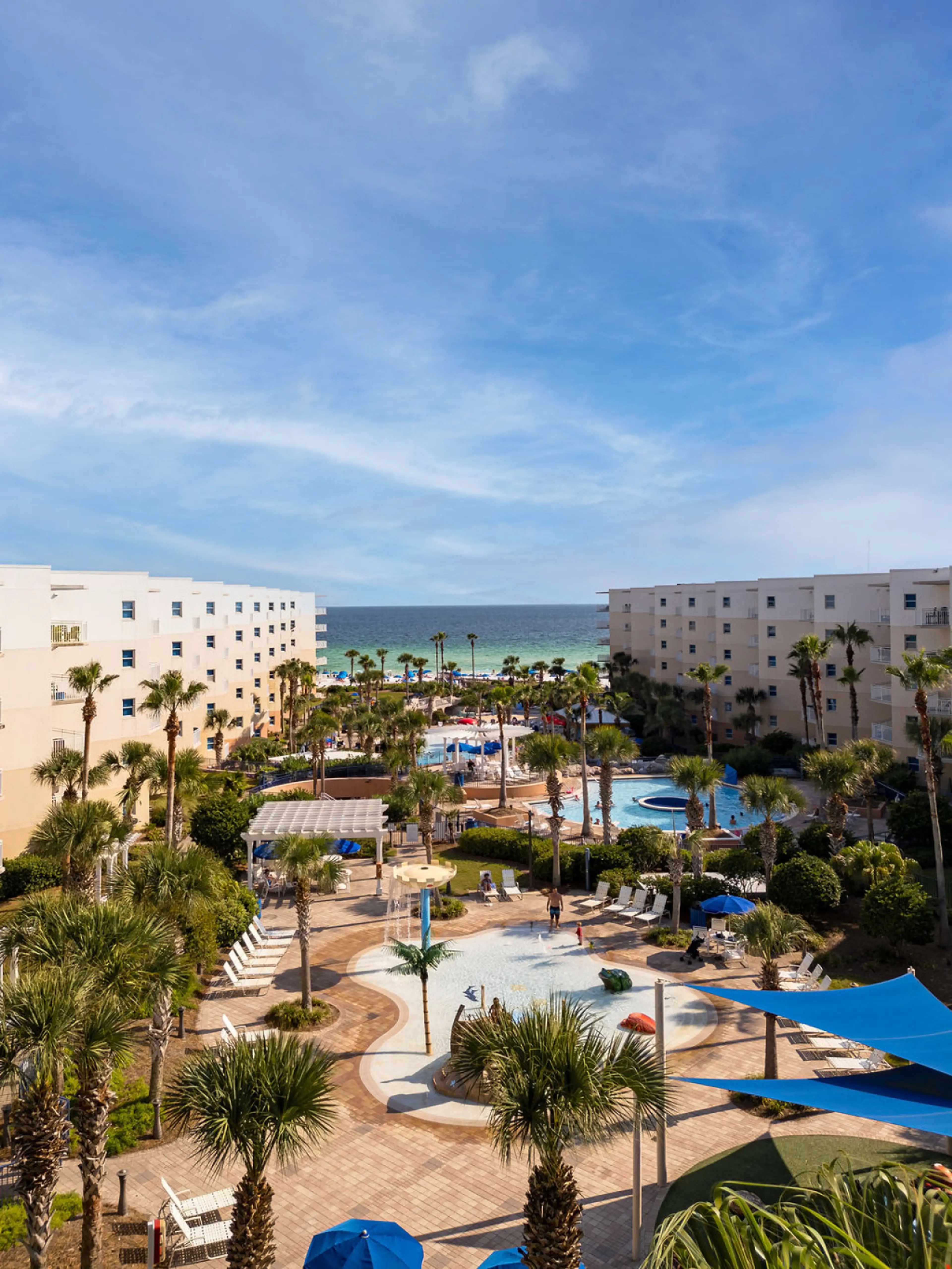 Amazing views of the resort and lazy river