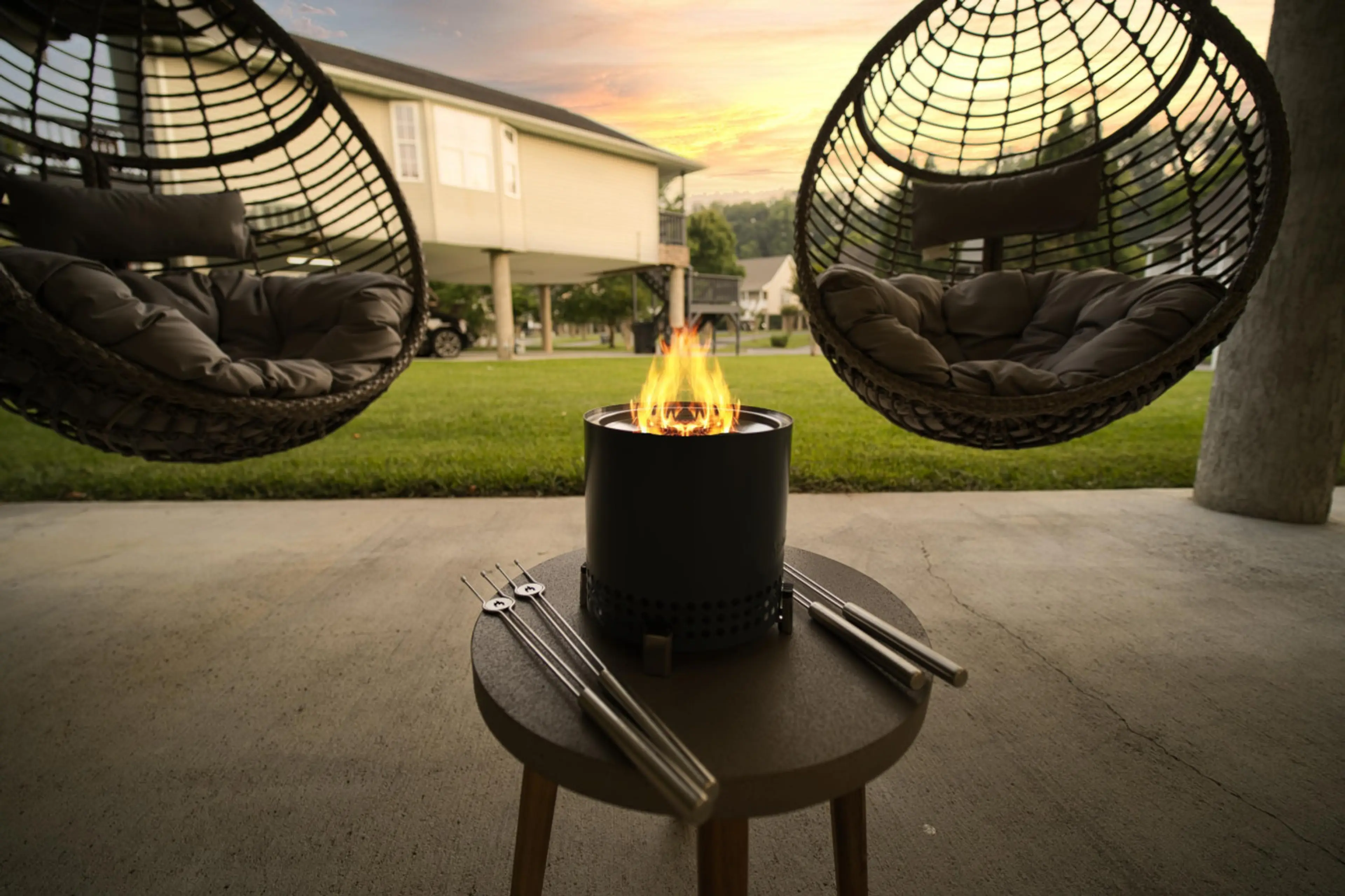 Enjoy s'mores at the tabletop