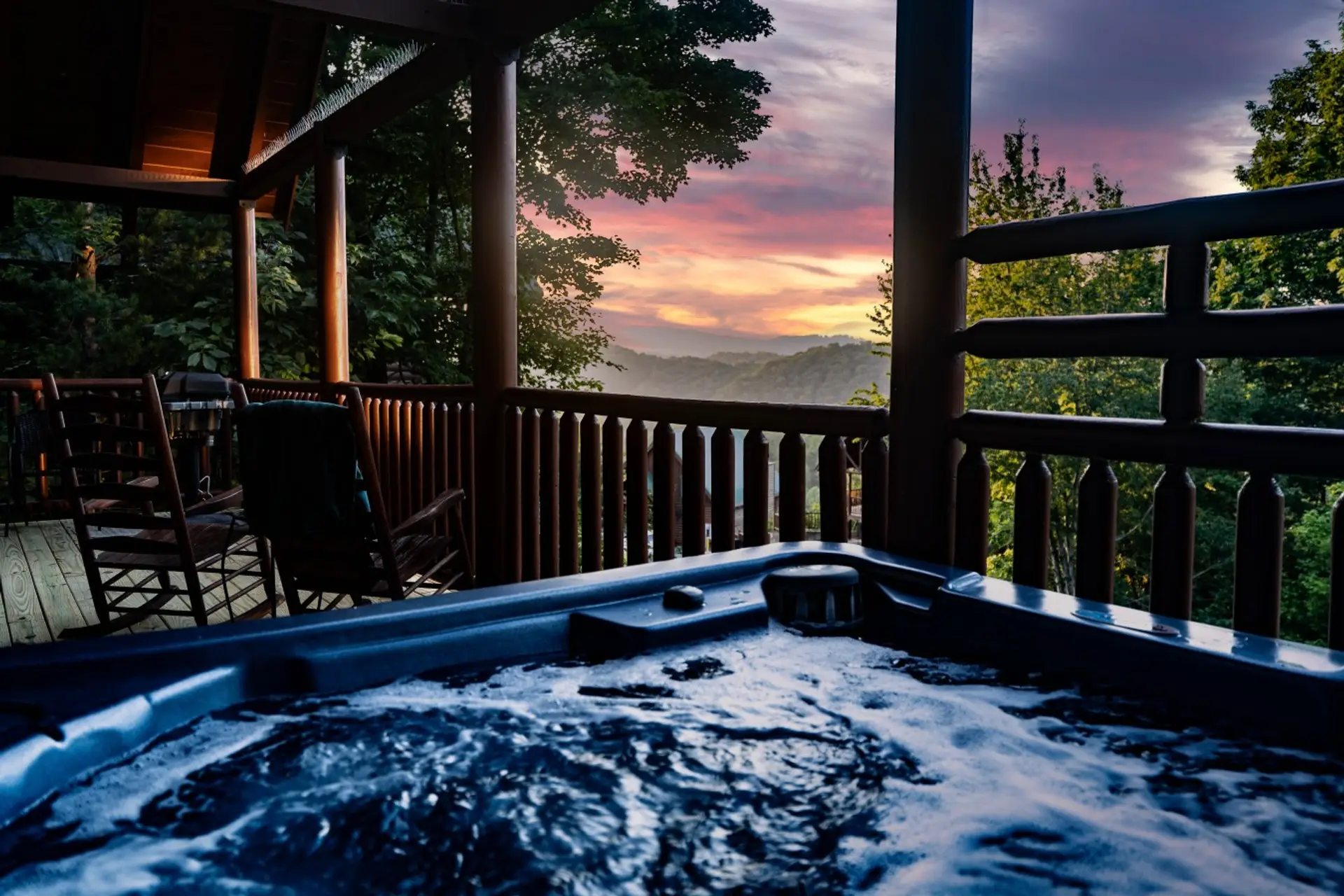 Your private hot tub is ready for you