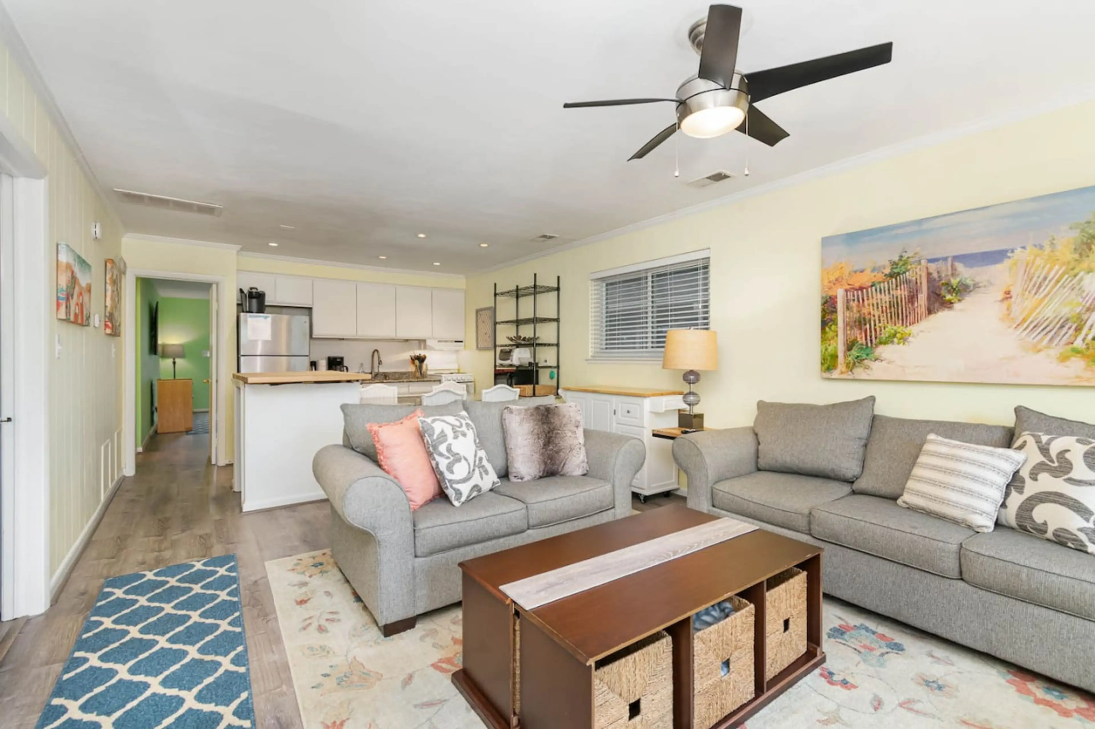 The living room has enough space for everyone!