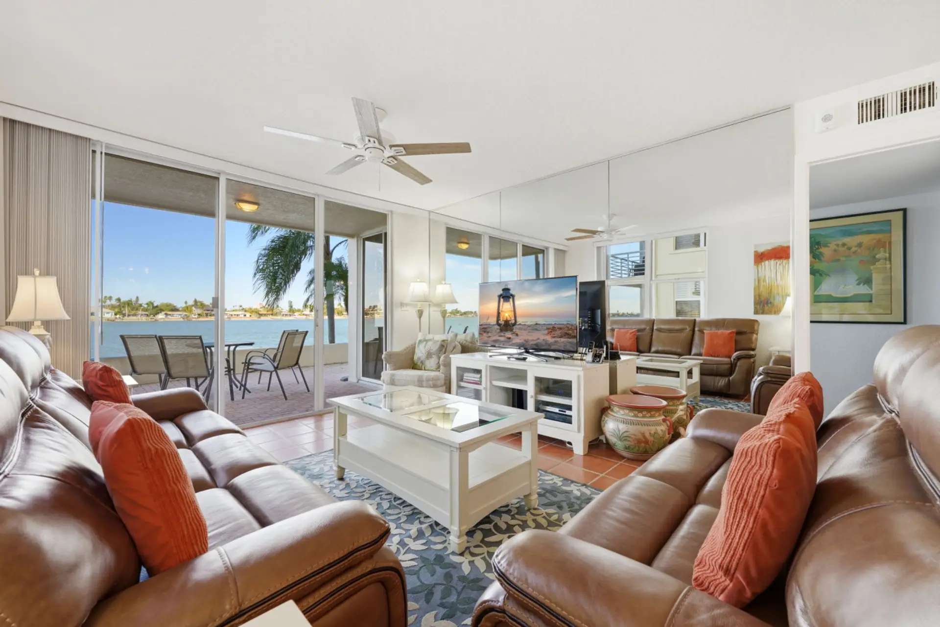 Living Room with Patio Access