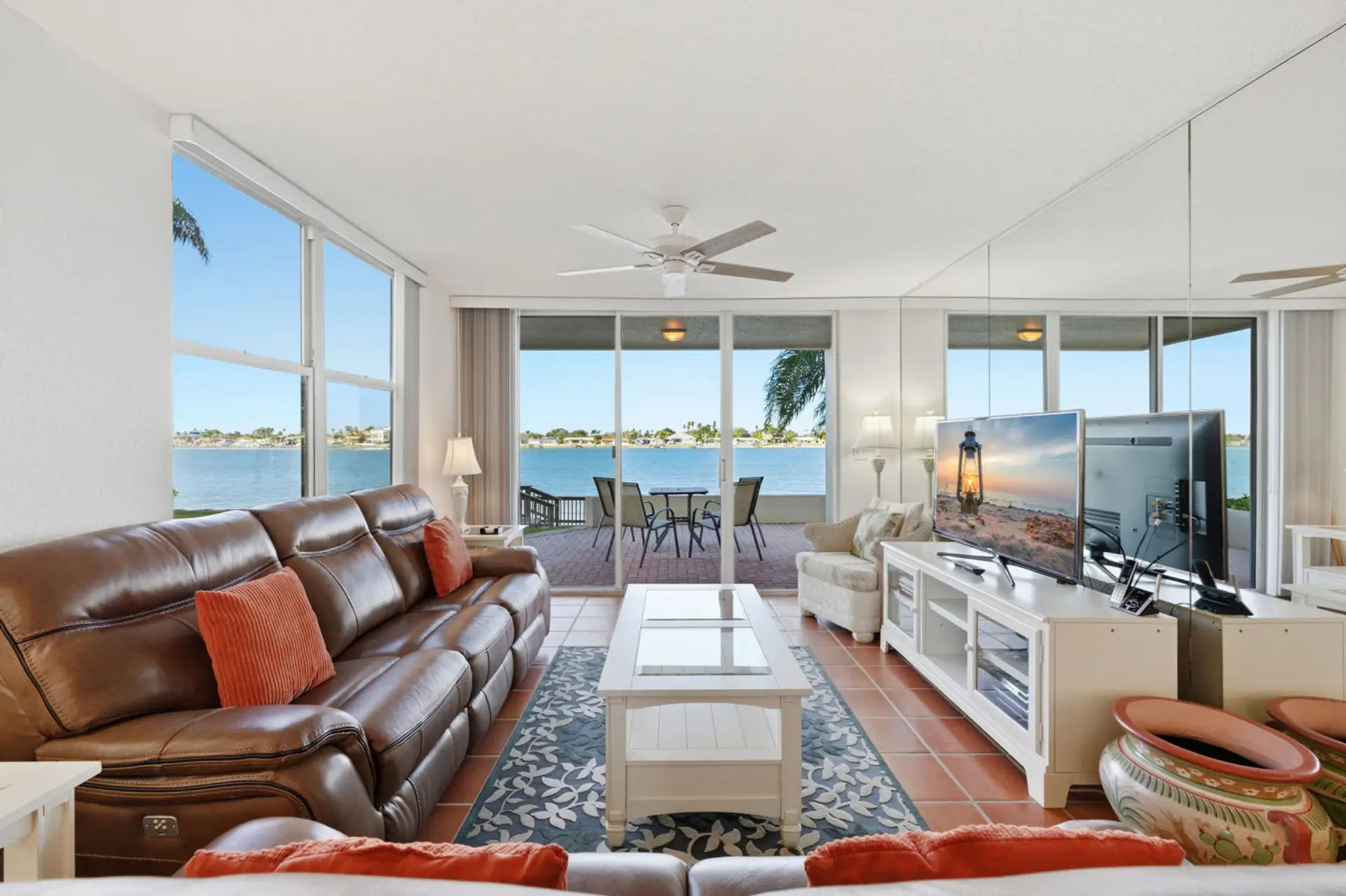 Living Room with Patio Access