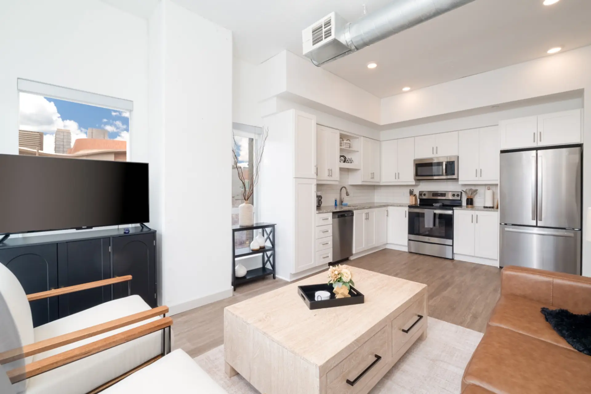 Living Room and Kitchen