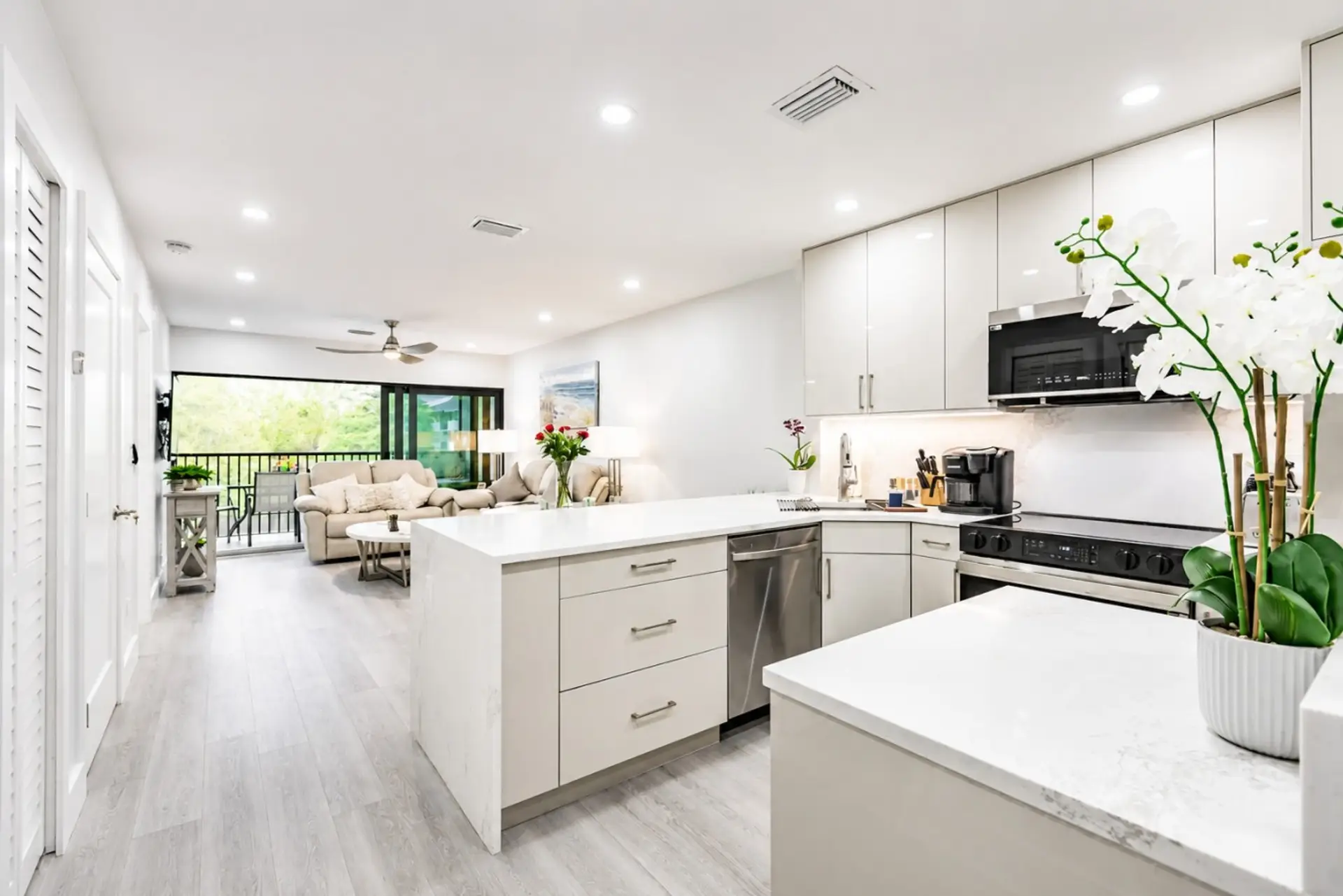 Just a beautiful and open condo, lovingly remodeled.