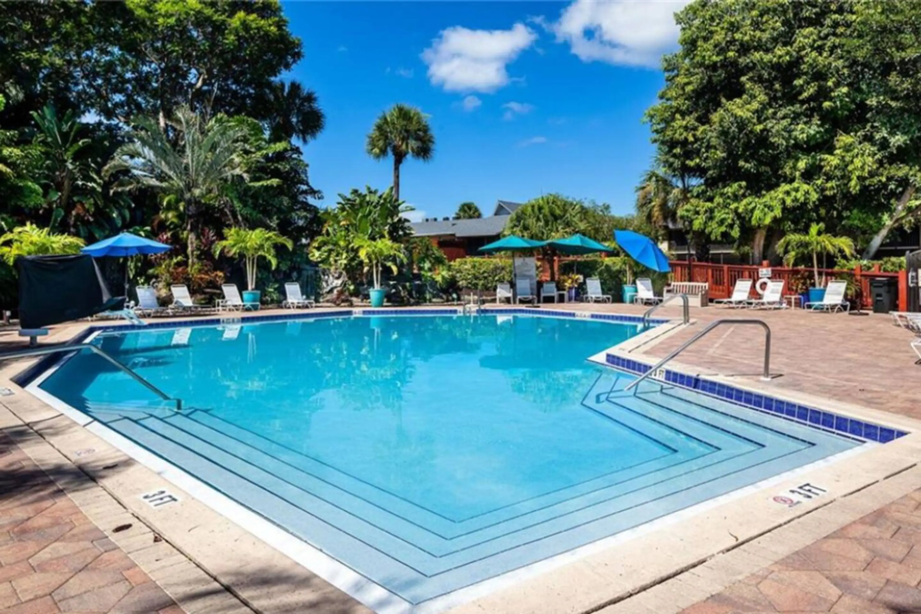 Resort Pool is open and HEATED year round.