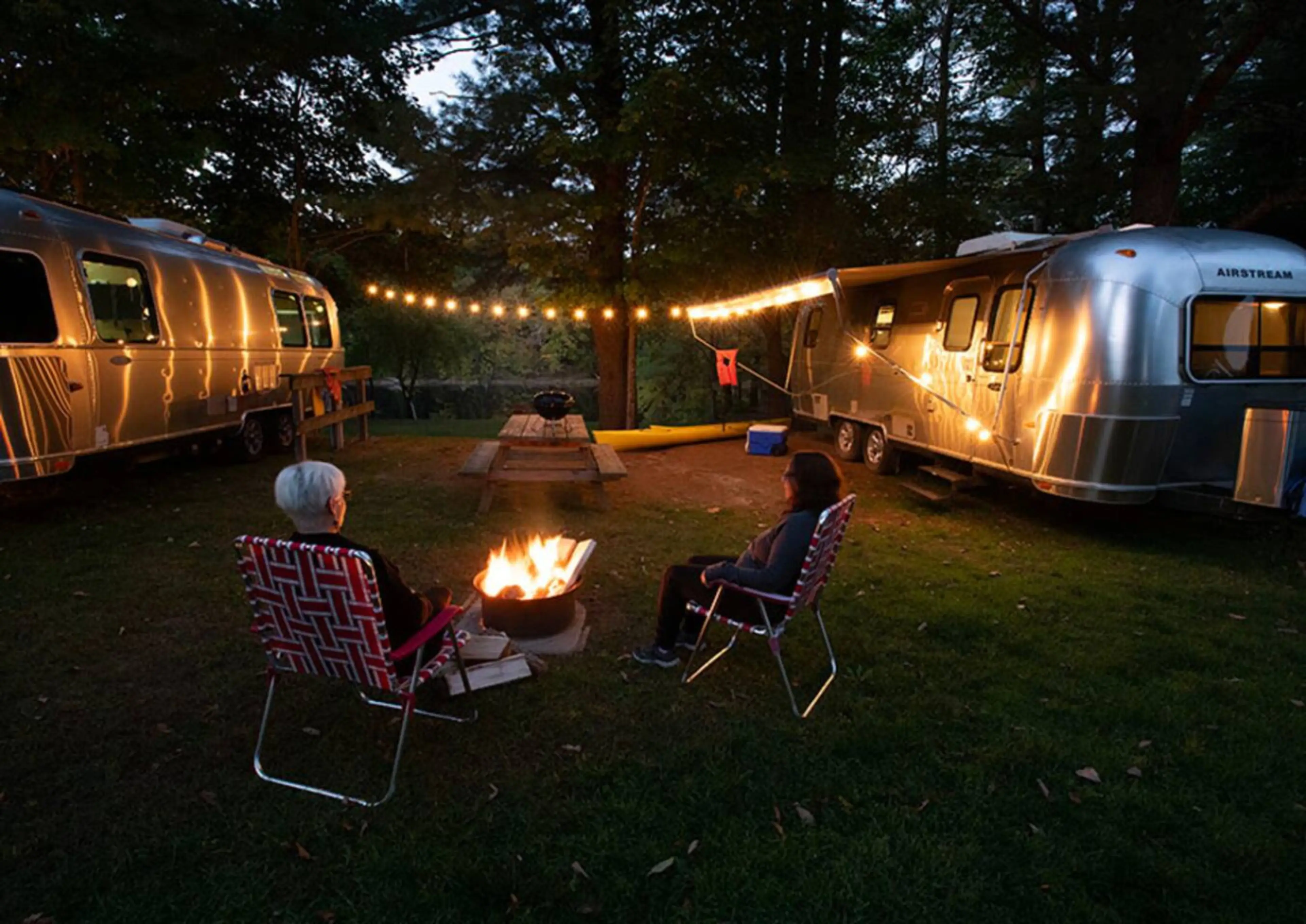 Cozy fire ring.