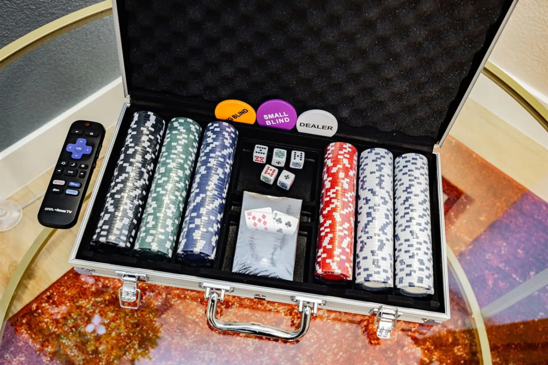 Game Room: Level Up Your Fun with Our Poker Set Ready for Action!