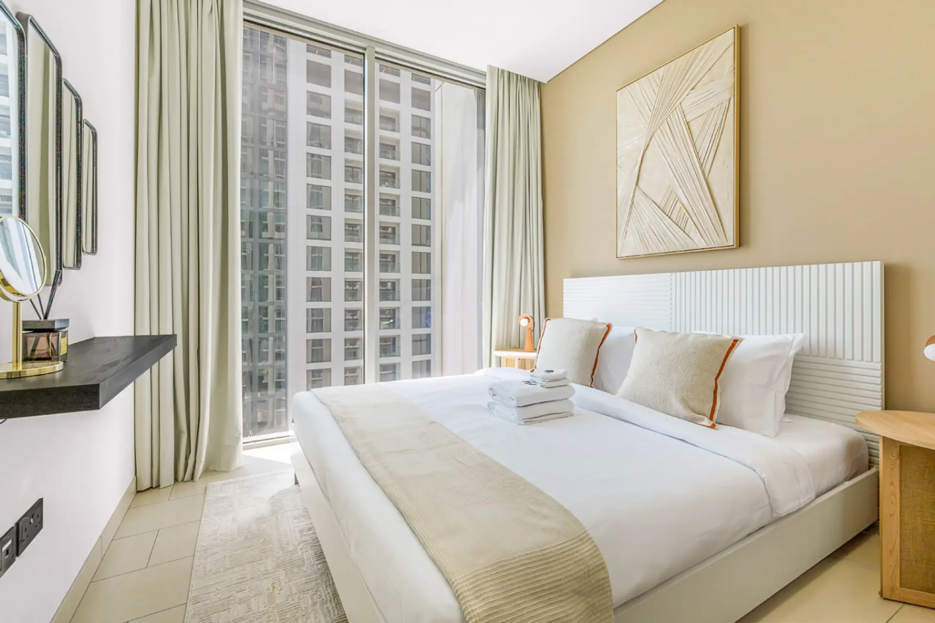 A cozy bedroom designed for comfort and a restful night's sleep.