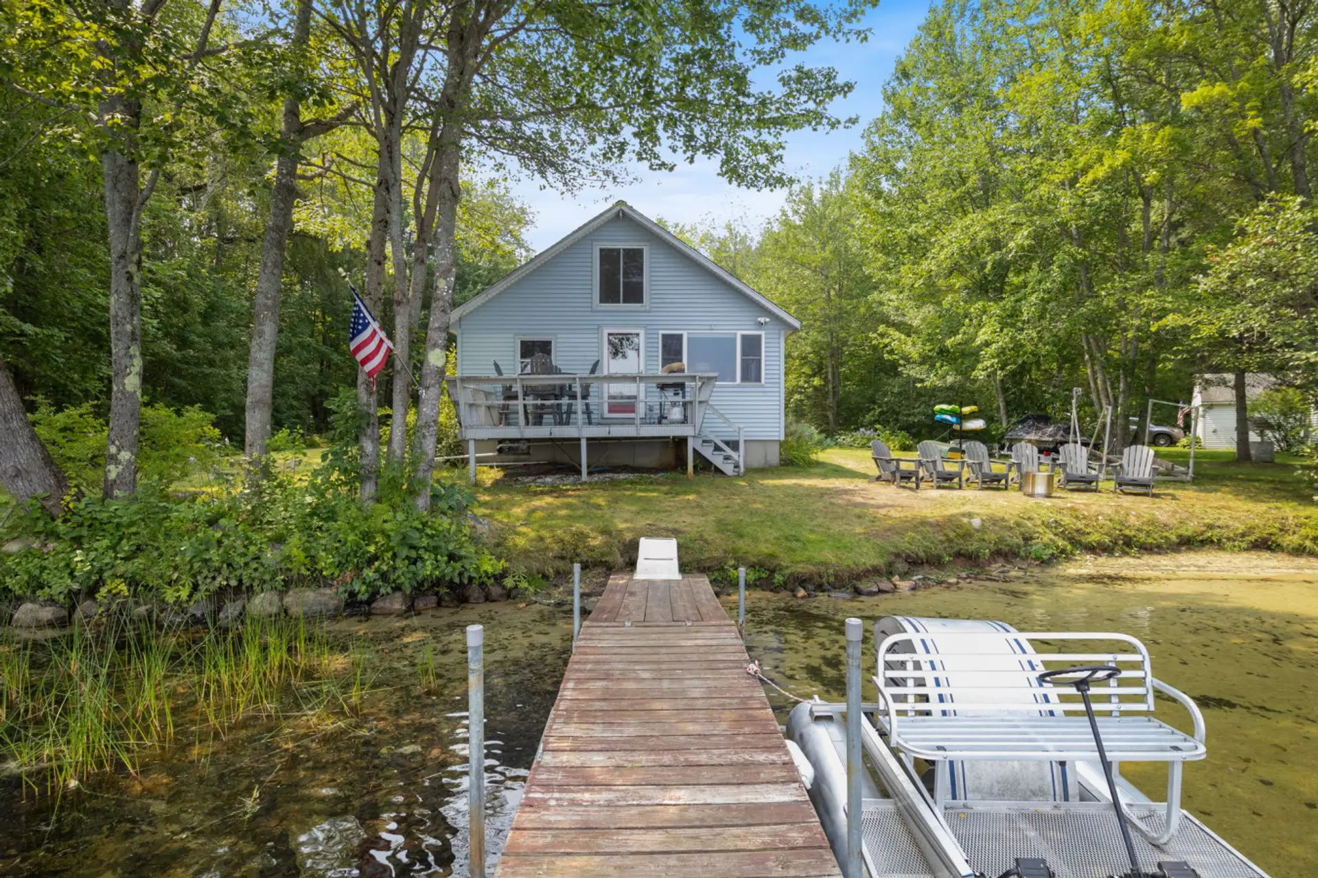 Exterior - Private dock, Solo Stove fire pit, back deck with seating, gas grill, pedal boat