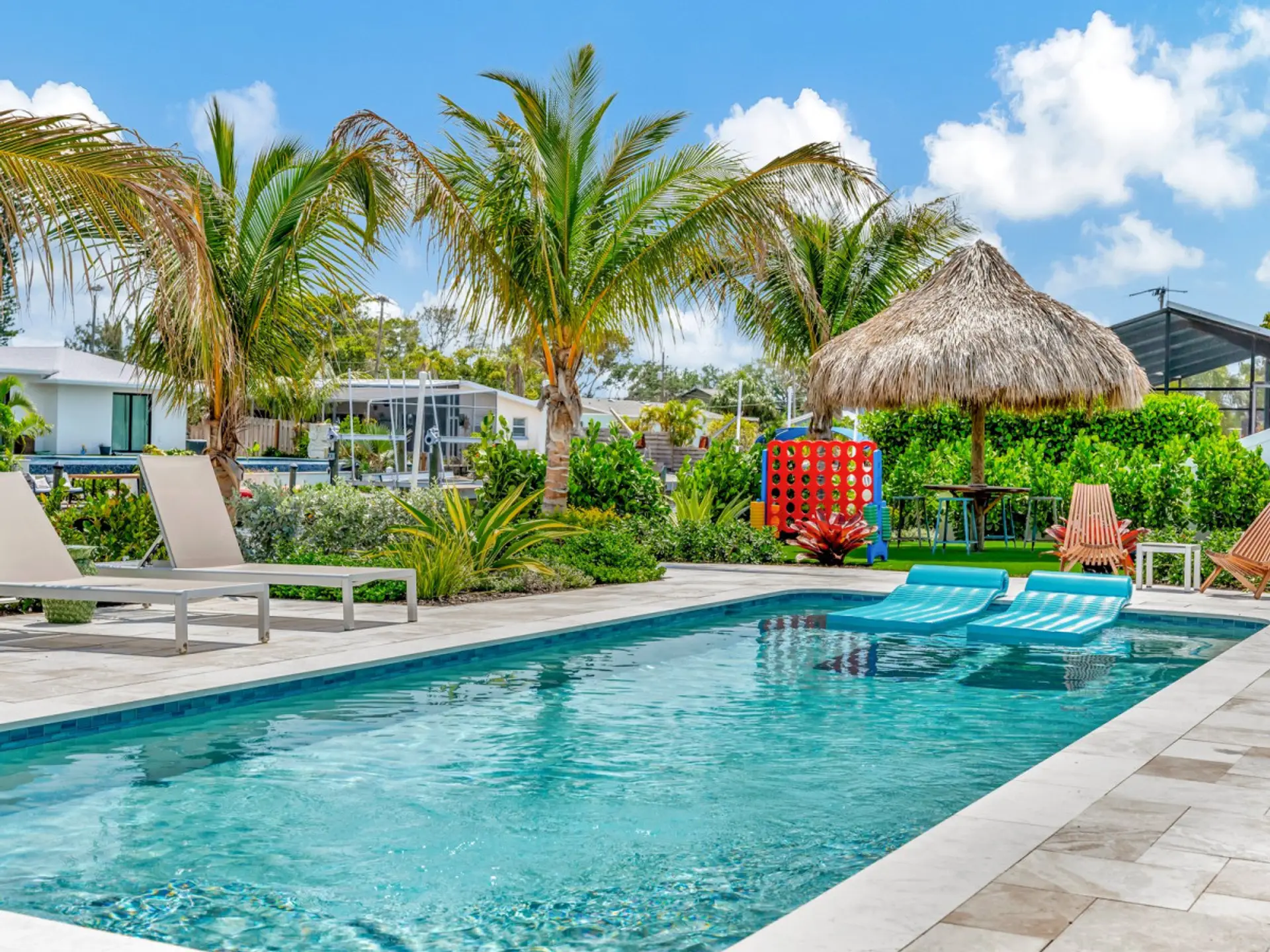 Luxurious Private Pool and Game Area