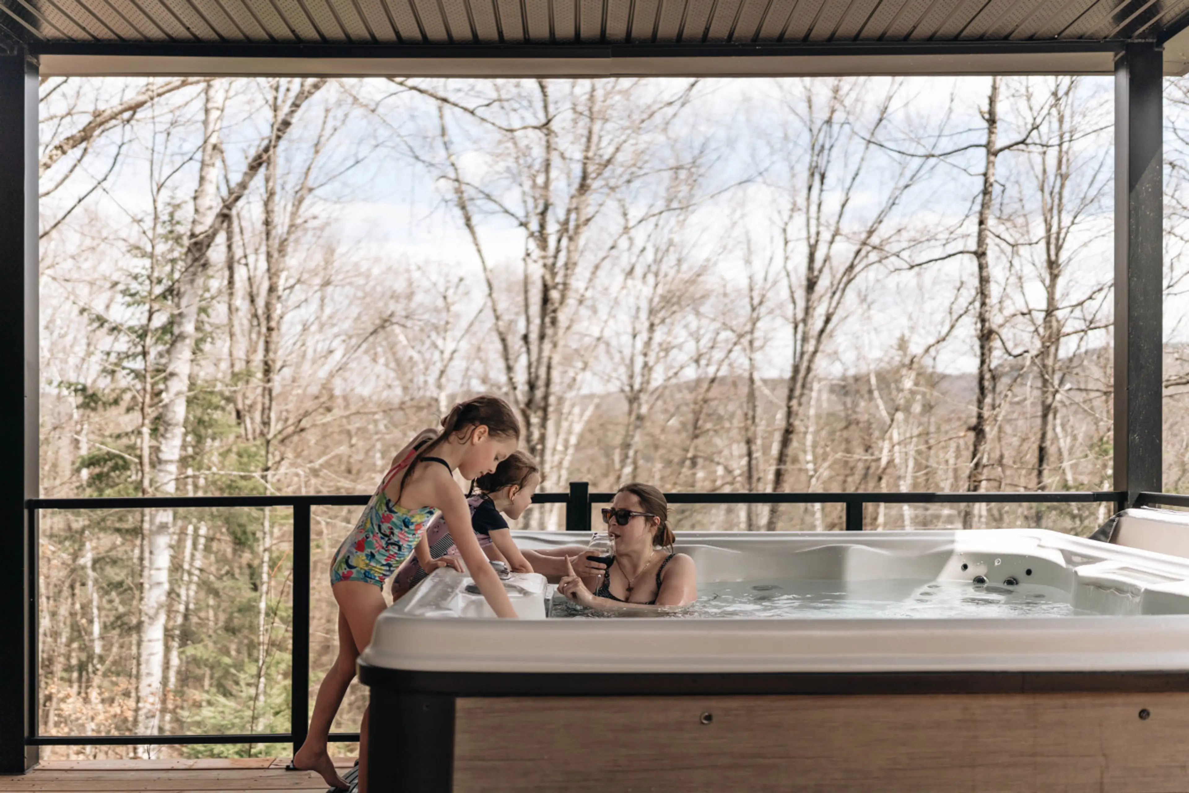 Chaque chalet a son Spa, celui-ci Estonia