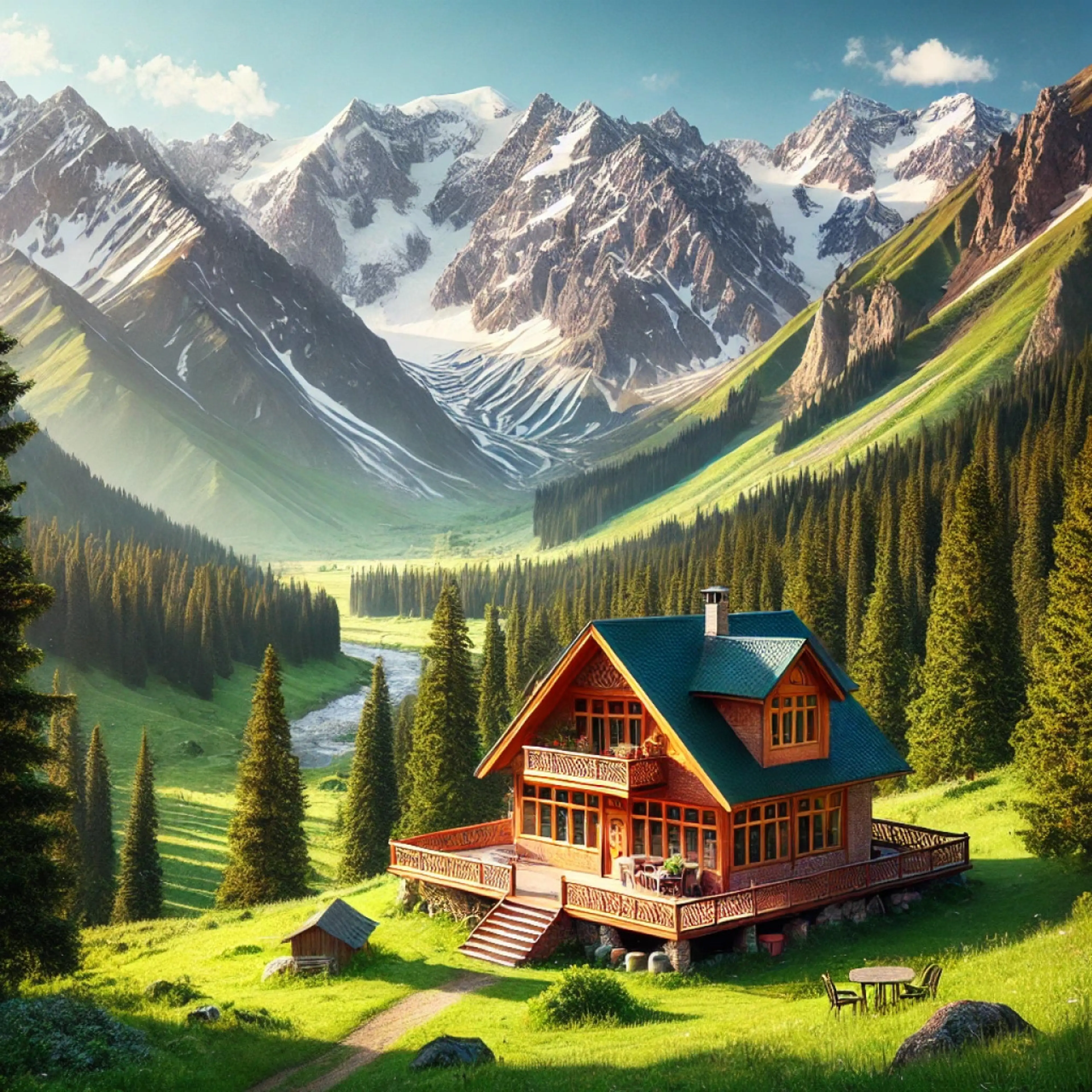 Serene Mountain Retreat in Kyrgyzstan