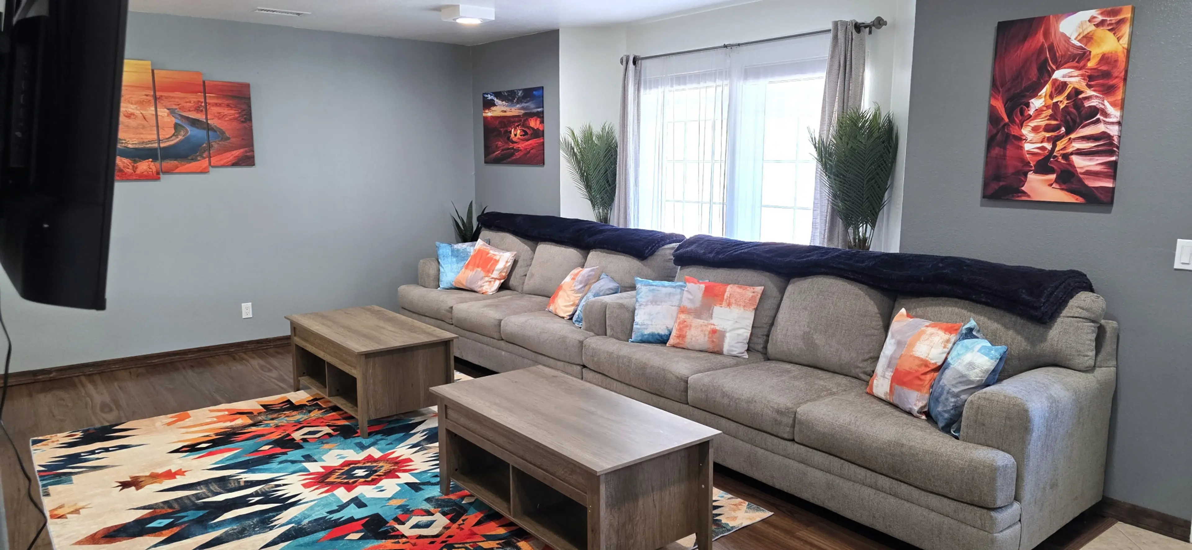 Family Room with 75" TV