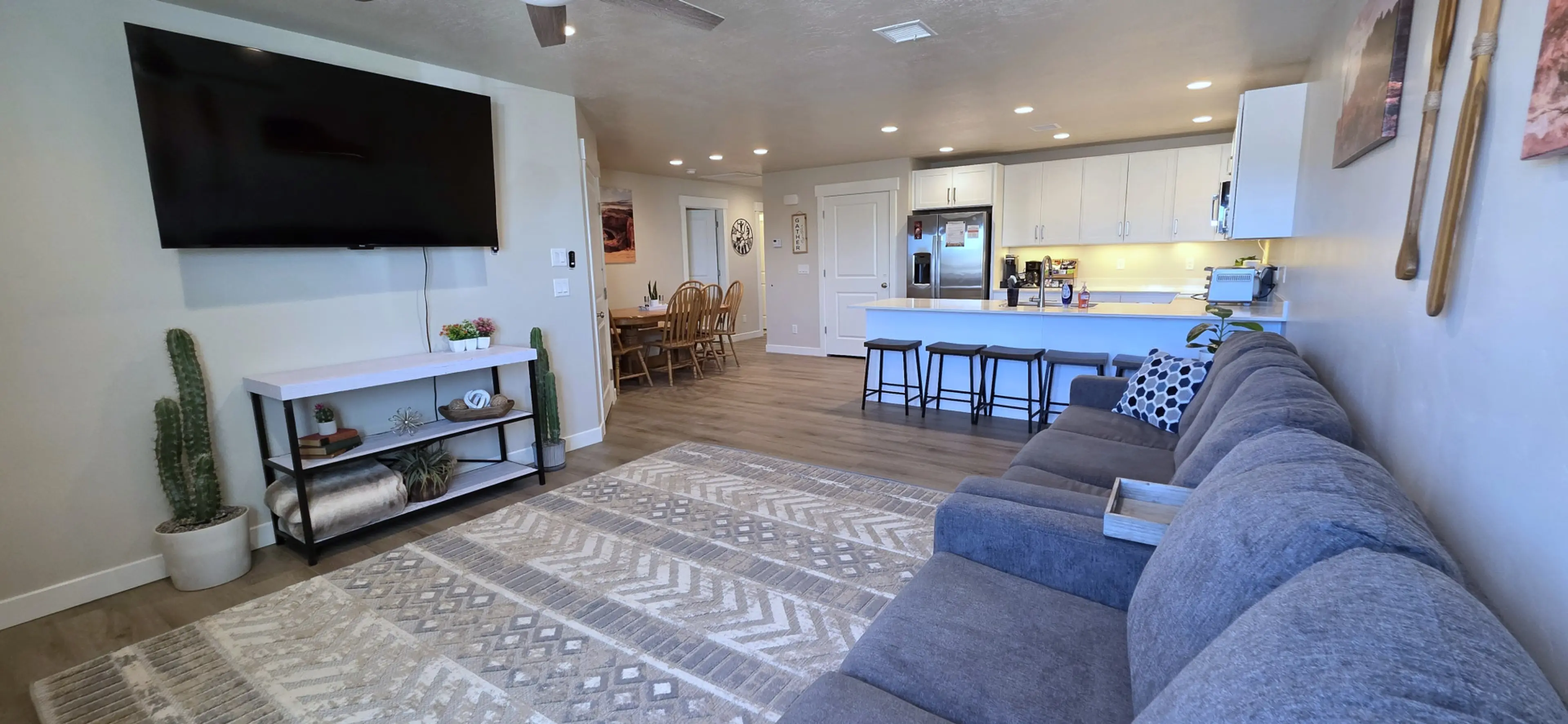 Family Room with 75" TV