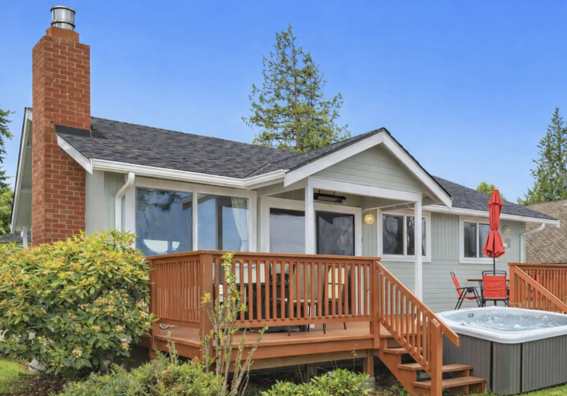 Charming Coastal Home with Spacious Deck & Private Hot Tub