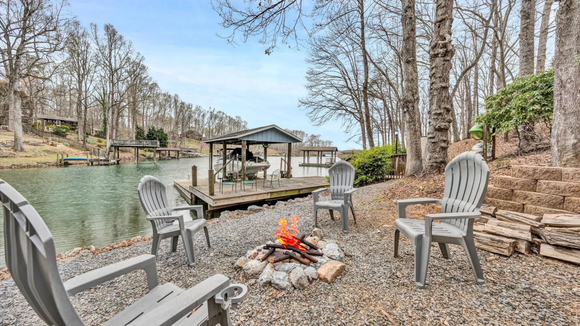 Gather around the fire pit for cozy evenings and warm conversations under the stars.