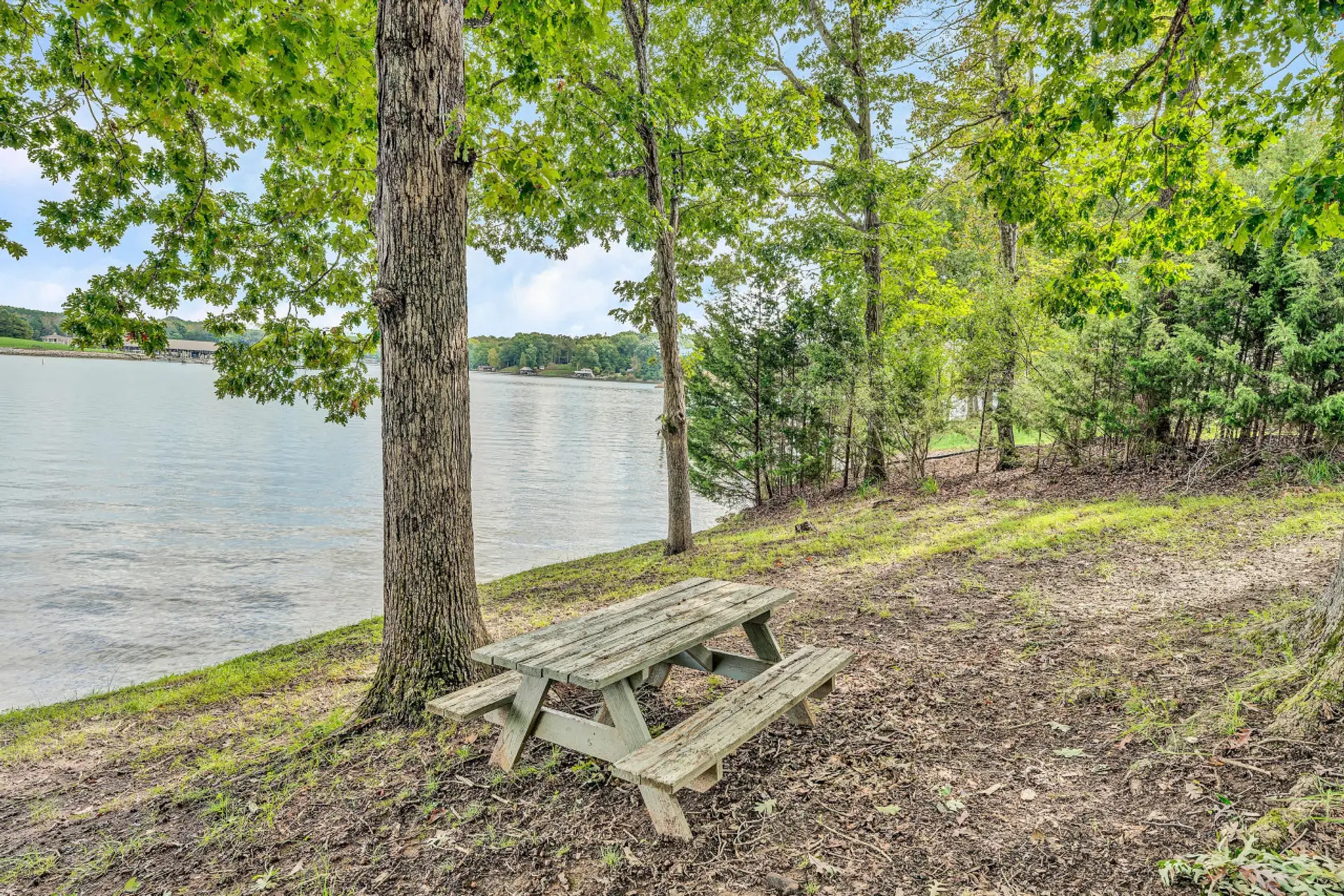 Spacious lawn with a gradual incline, making lake access a breeze.