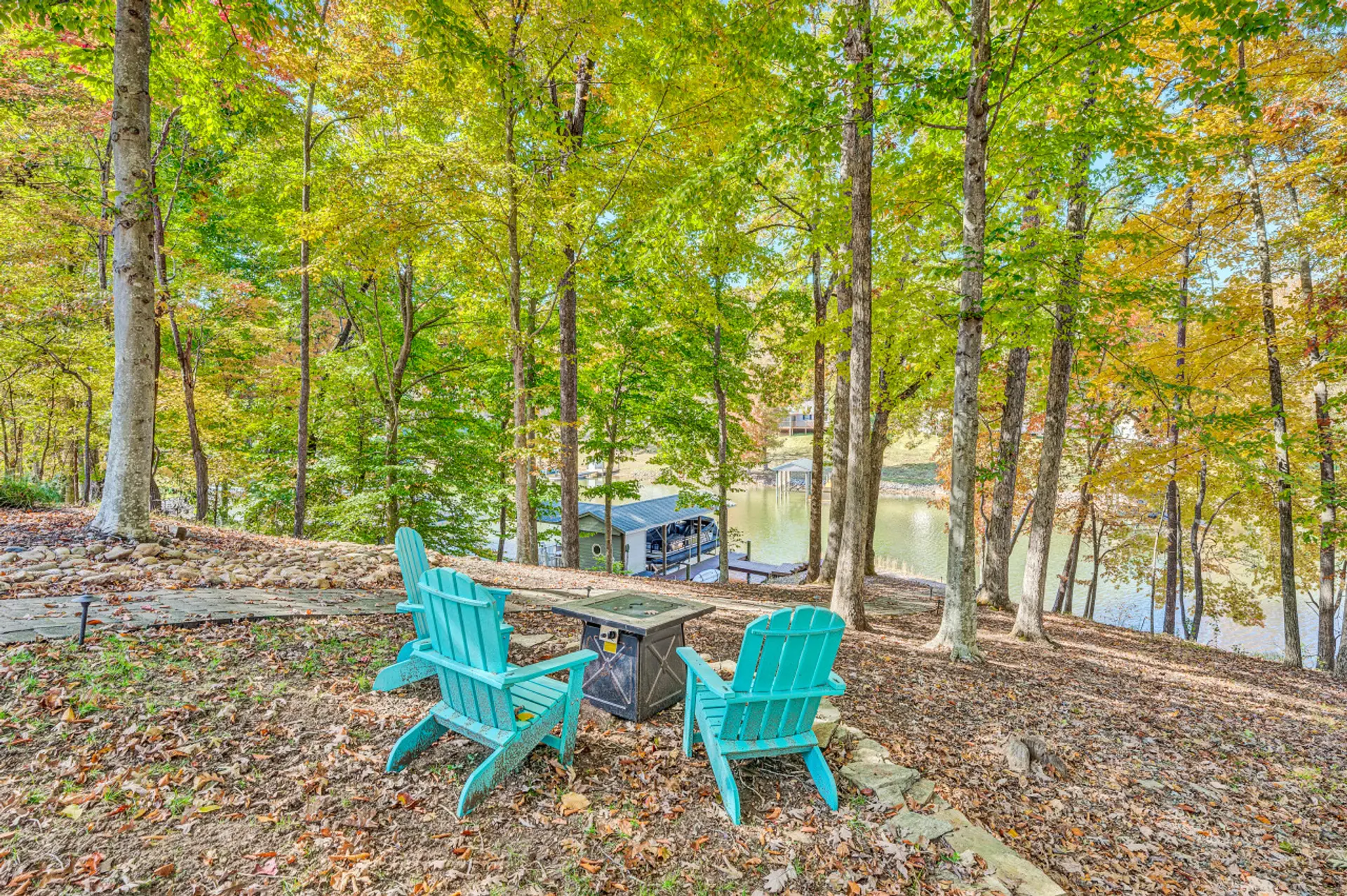 Experience the outdoor comfort with our fire pit, offering a perfect spot for unwinding and enjoying the night air.