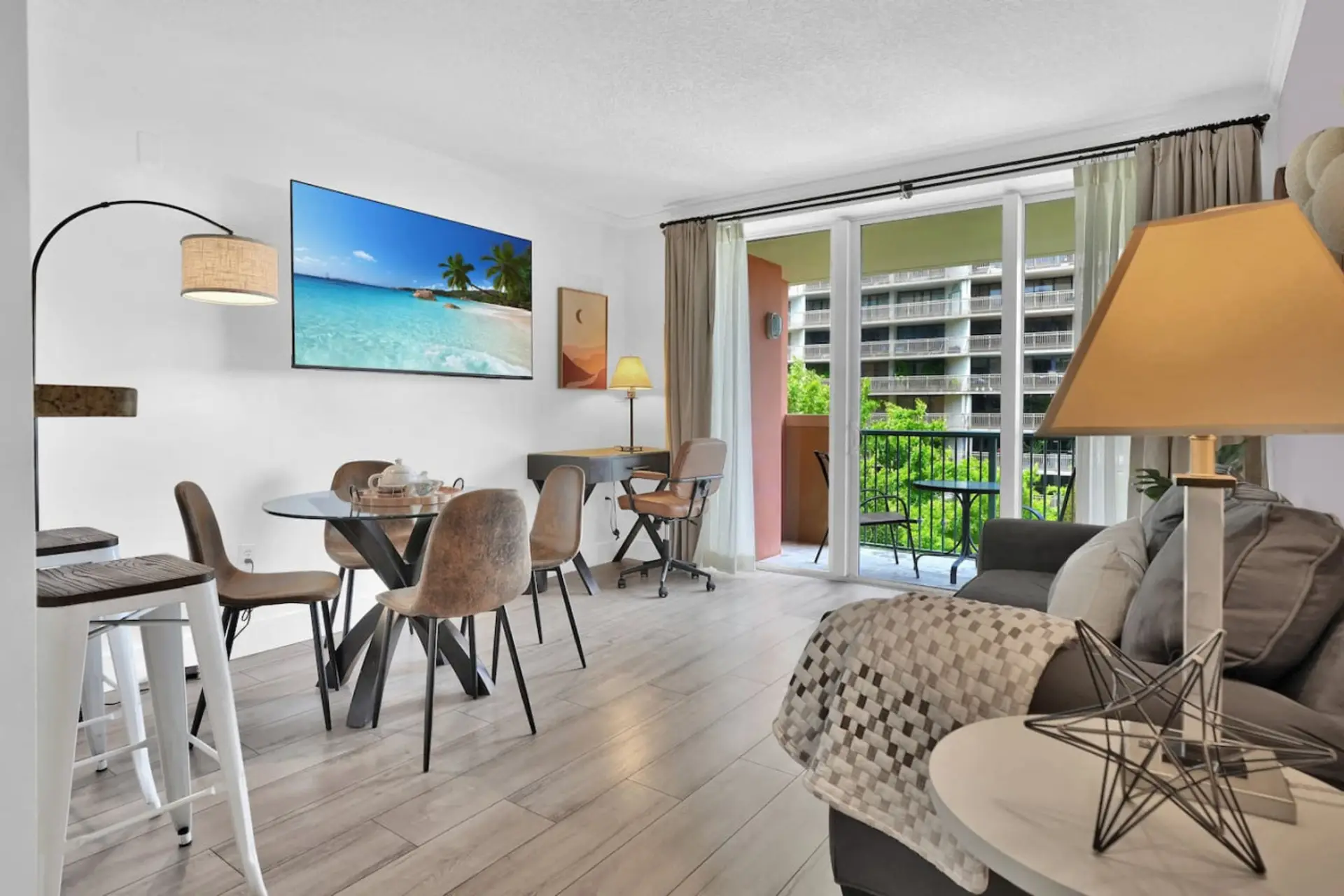 Stylish space with a view