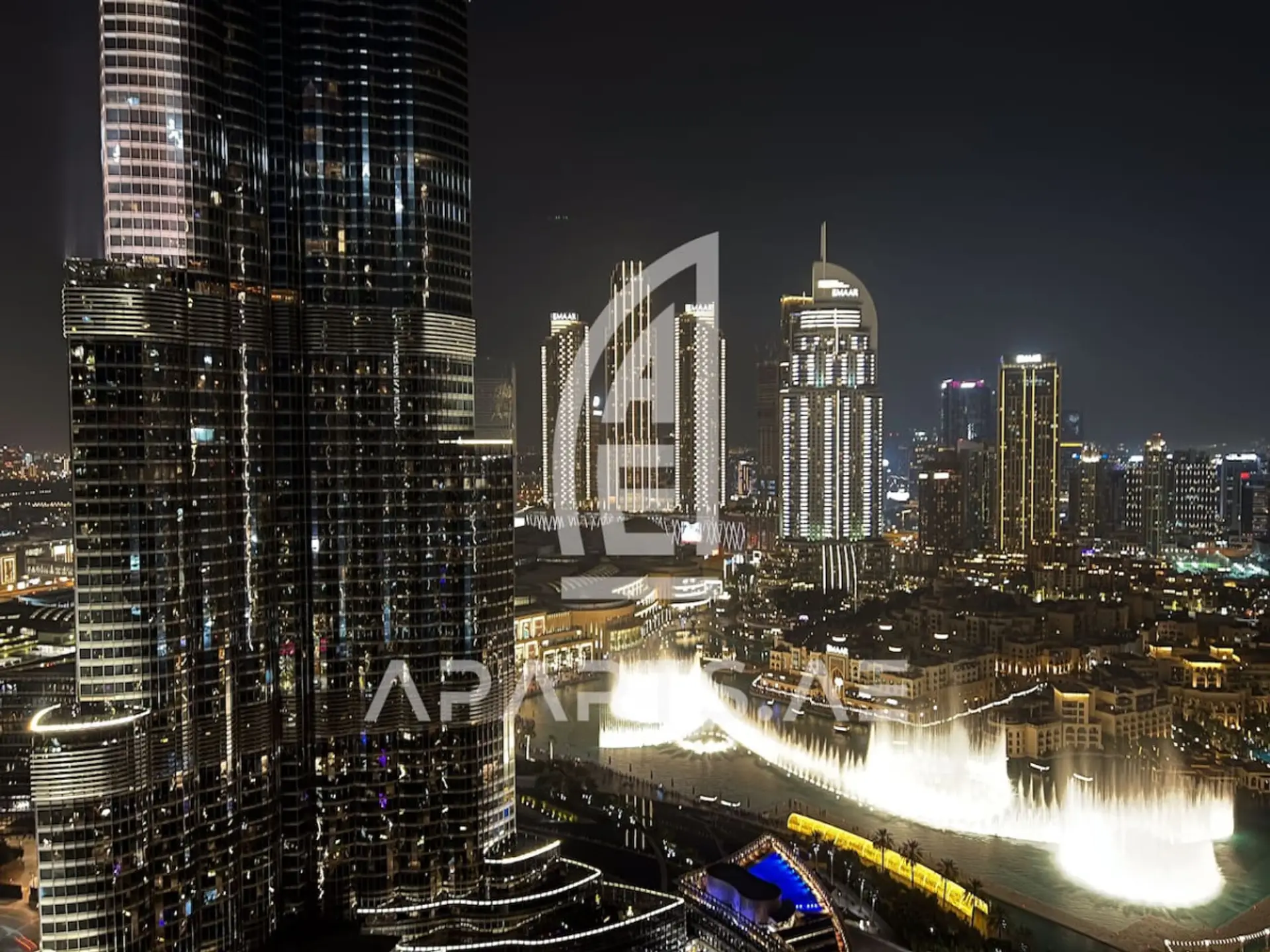 Burj Khalifa and Dubai Fountain view