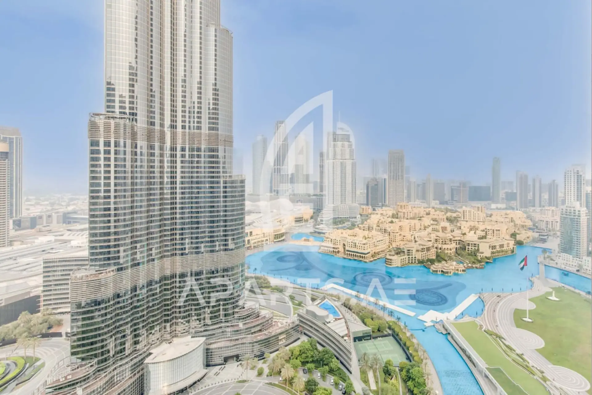 Burj Khalifa and Dubai Fountain view