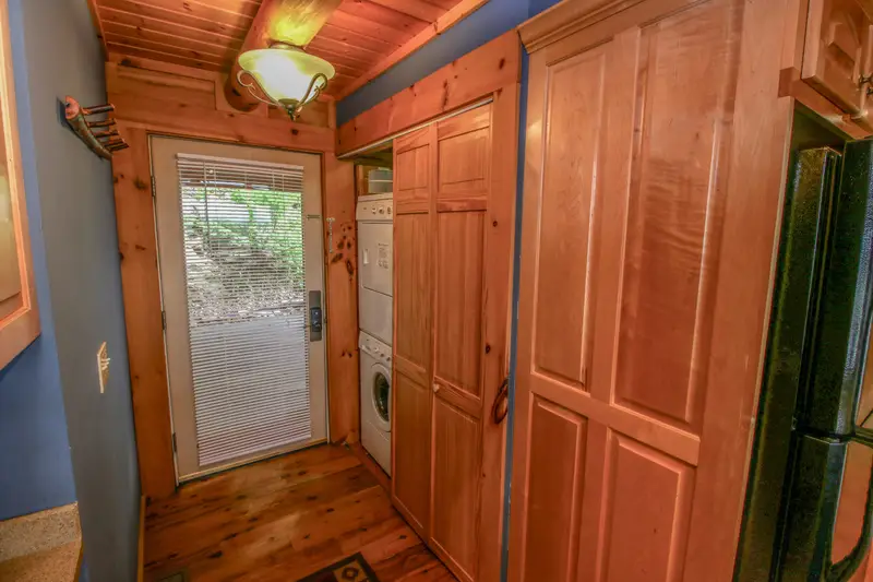 Entry with washer and dryer just off the kitchen
