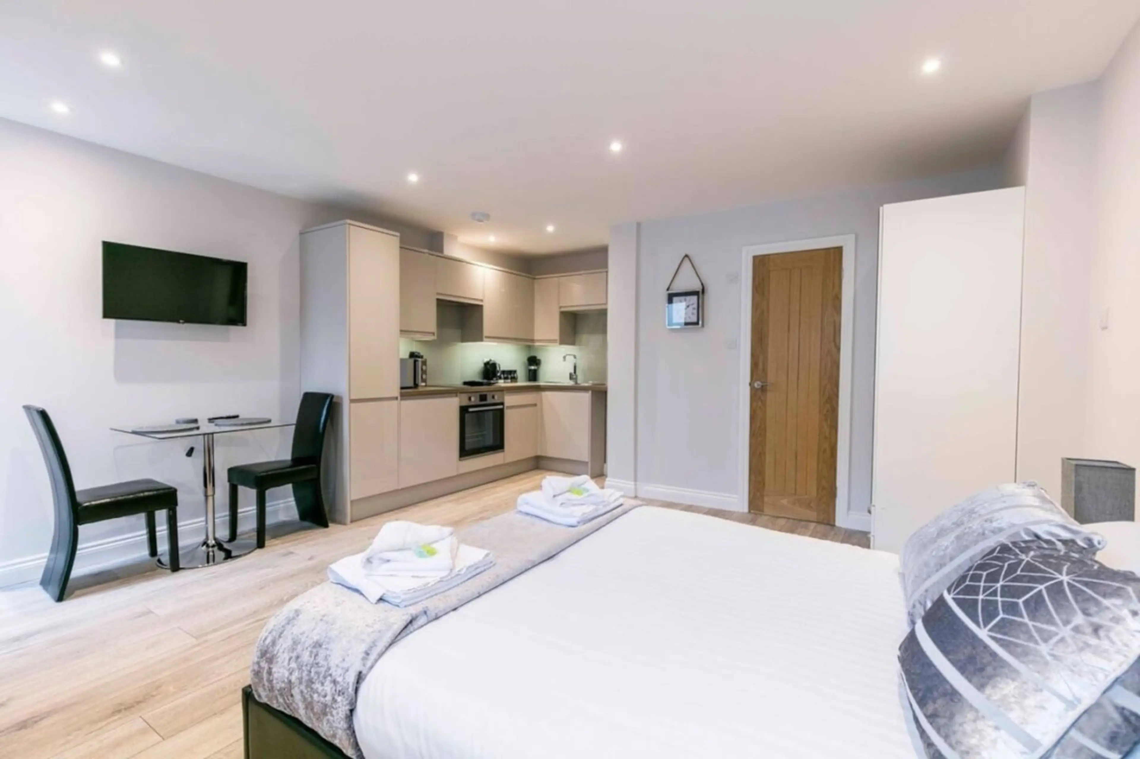 Large comfortable bed with hotel quality linen