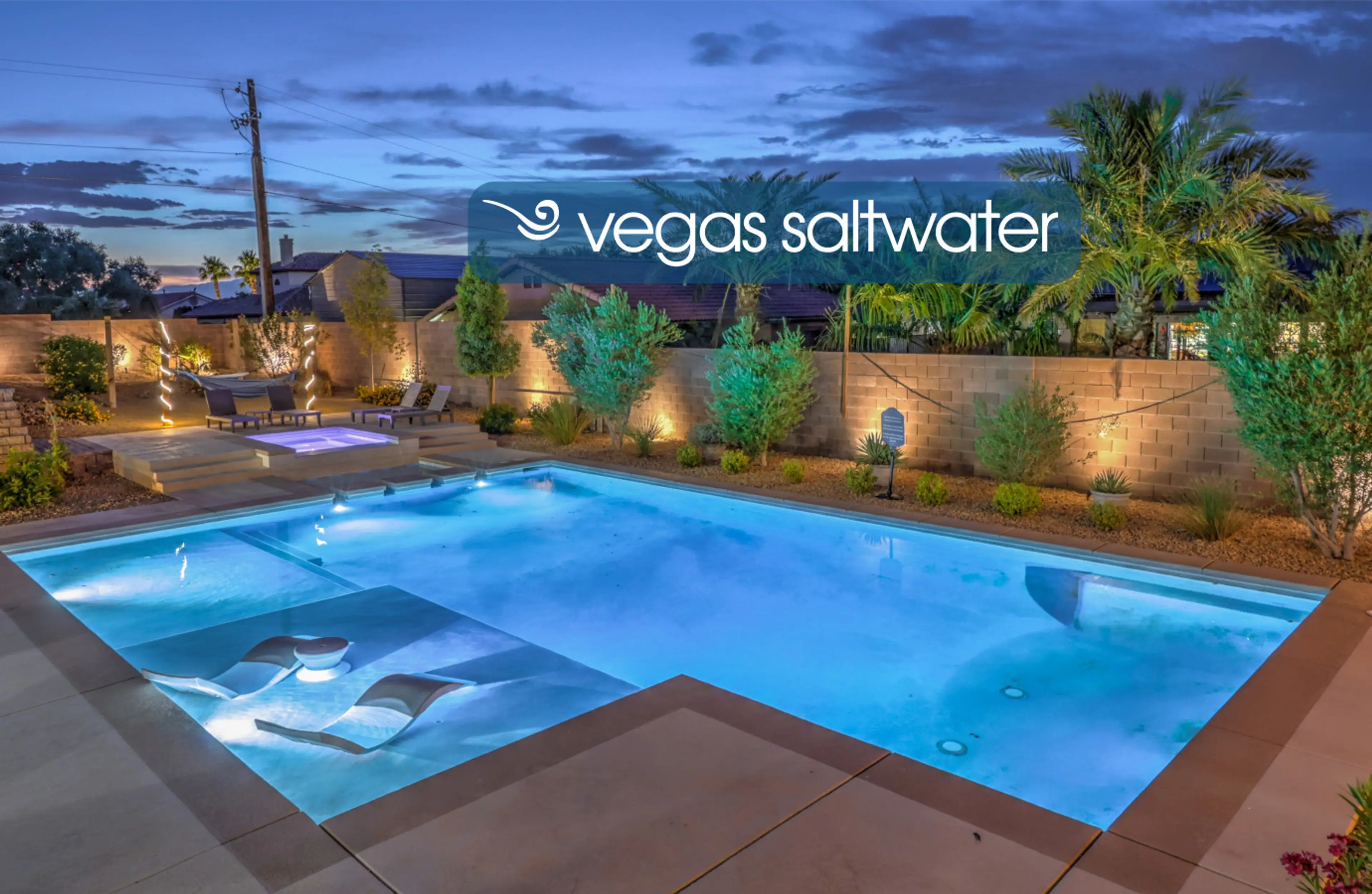 ༄ vegas saltwater, a luxury pool villa in Henderson