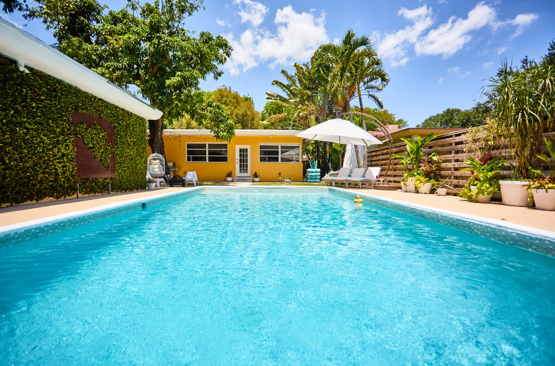 Lounge, swim, or float all day in your private, heated saltwater pool—open 24/7.