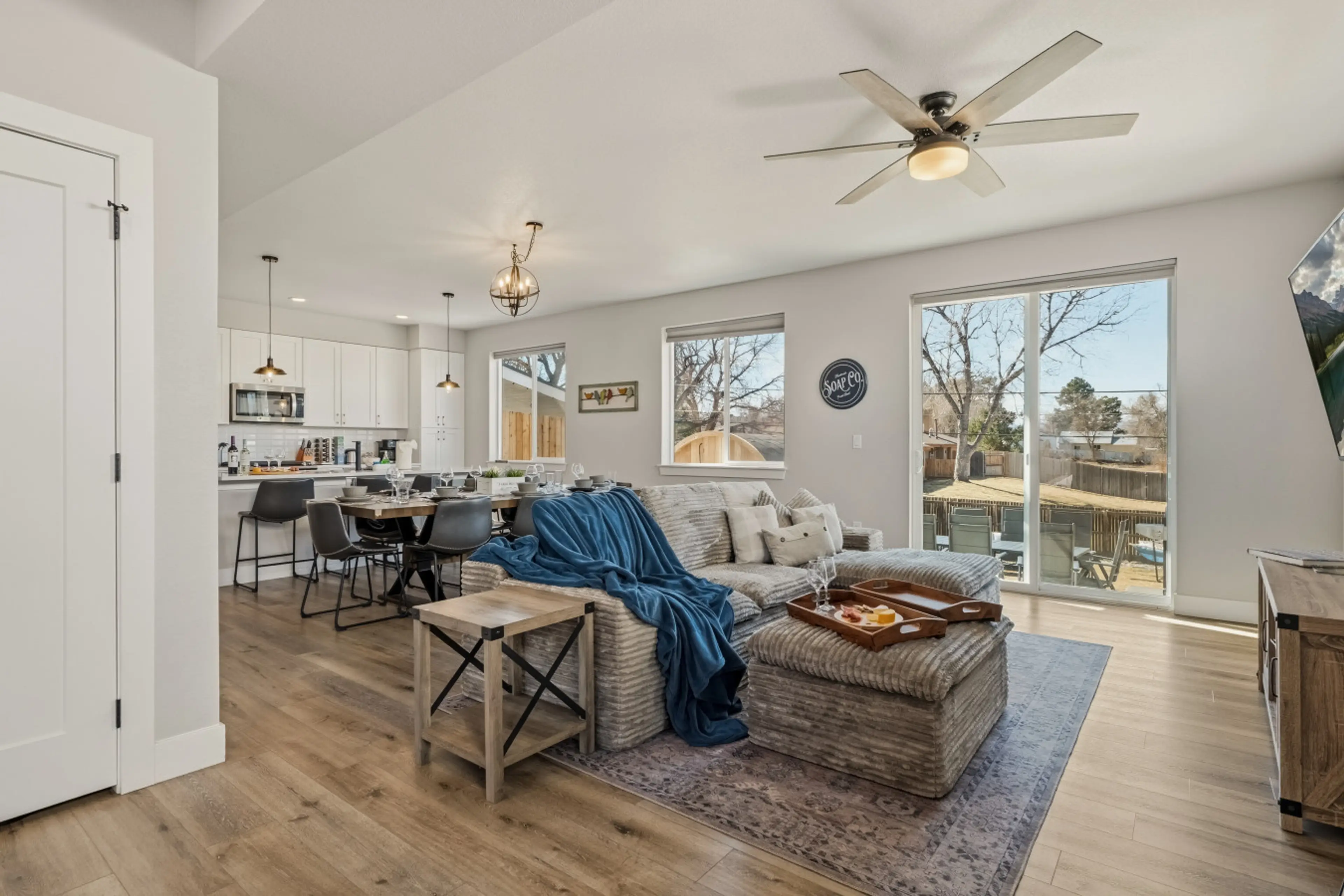 This open concept main floor will invite you upon entering the home for your stay