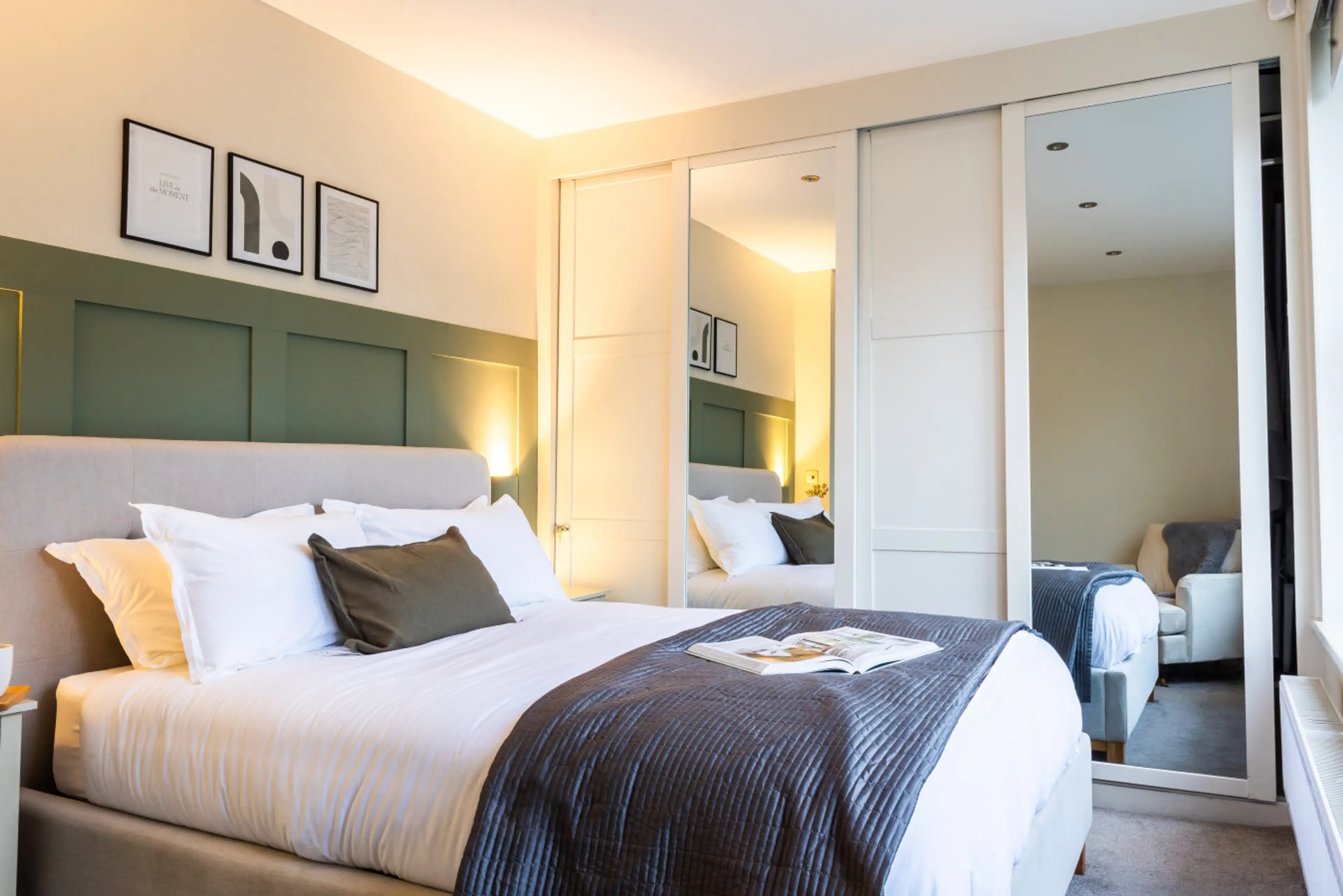 Main bedroom with large wardrobe space available