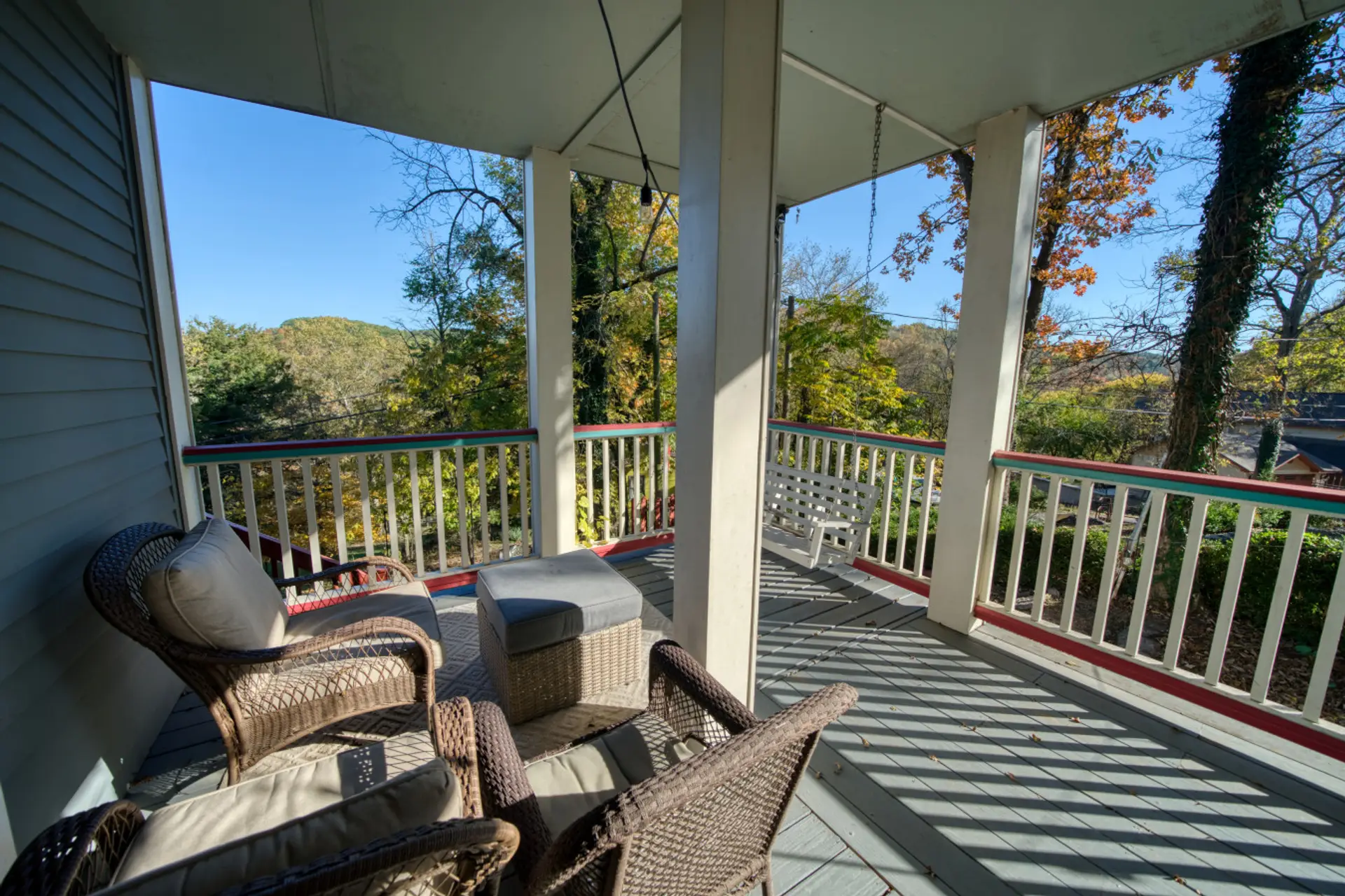 Private Porch with Mountain Views