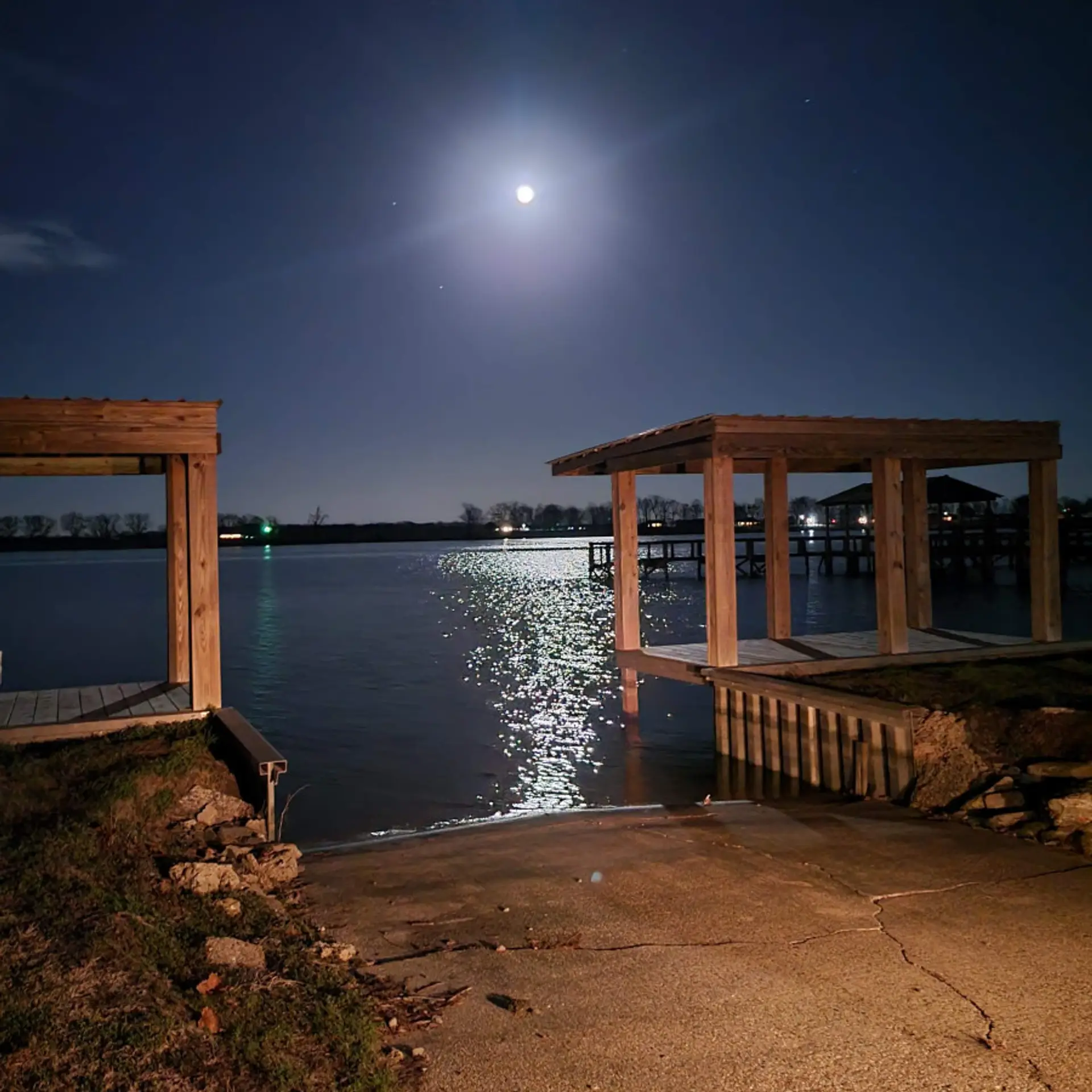 Boat ramp on Lake Chicot