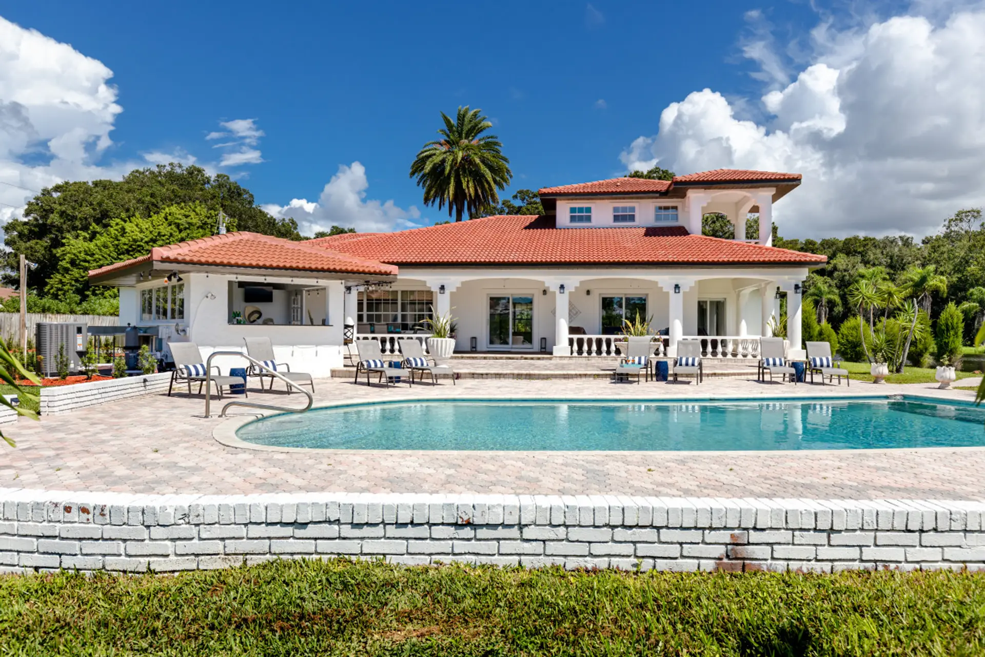 Beautiful outdoor heated pool