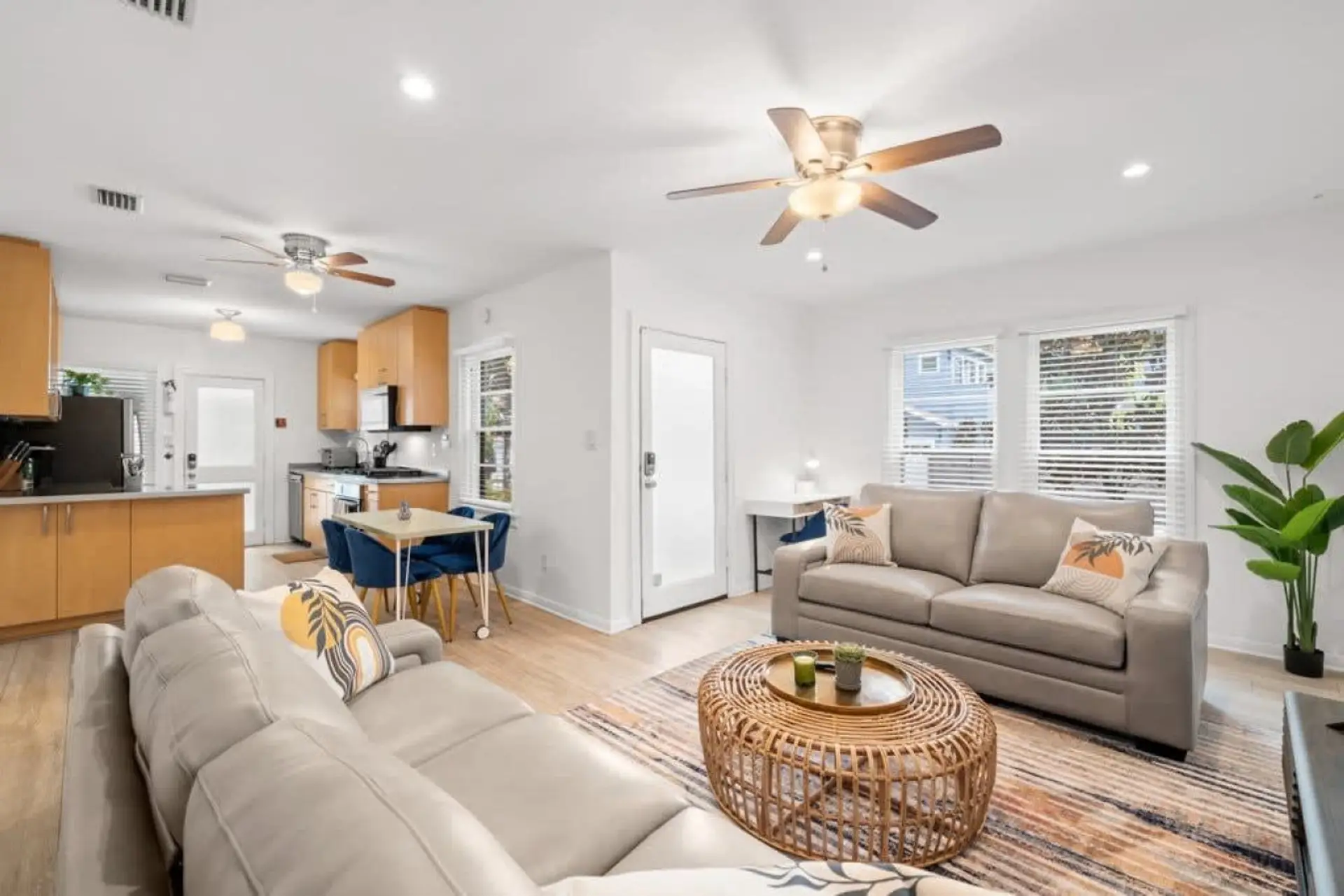 Cozy and comfortable living and dining area