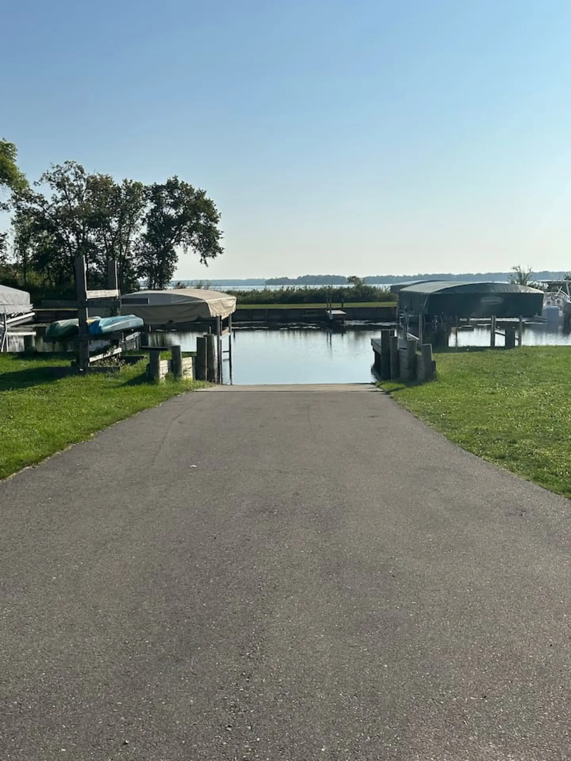Boat Launch: Step right into adventure with our convenient boat launch and stunning lake views