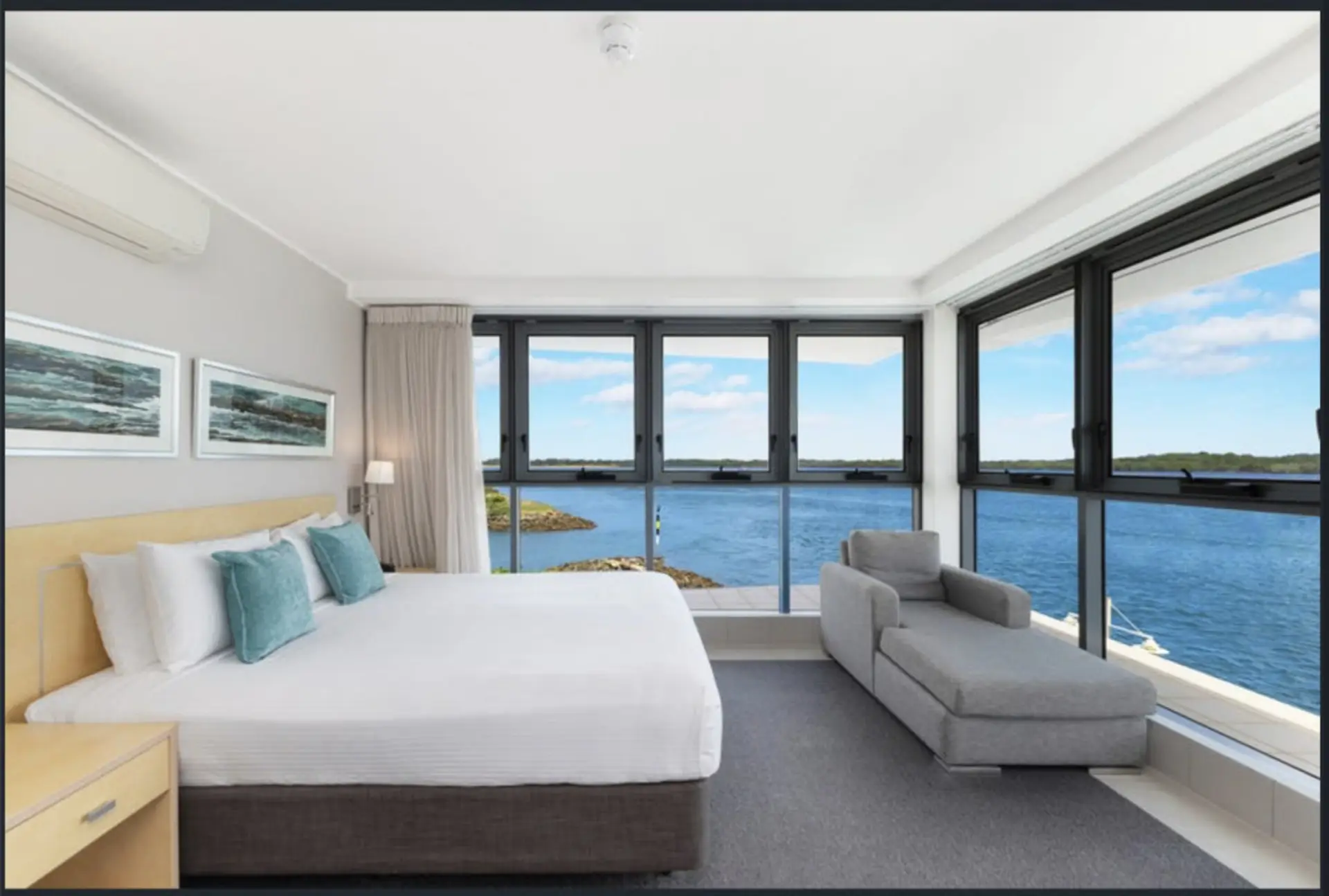 King Size Bed with River View