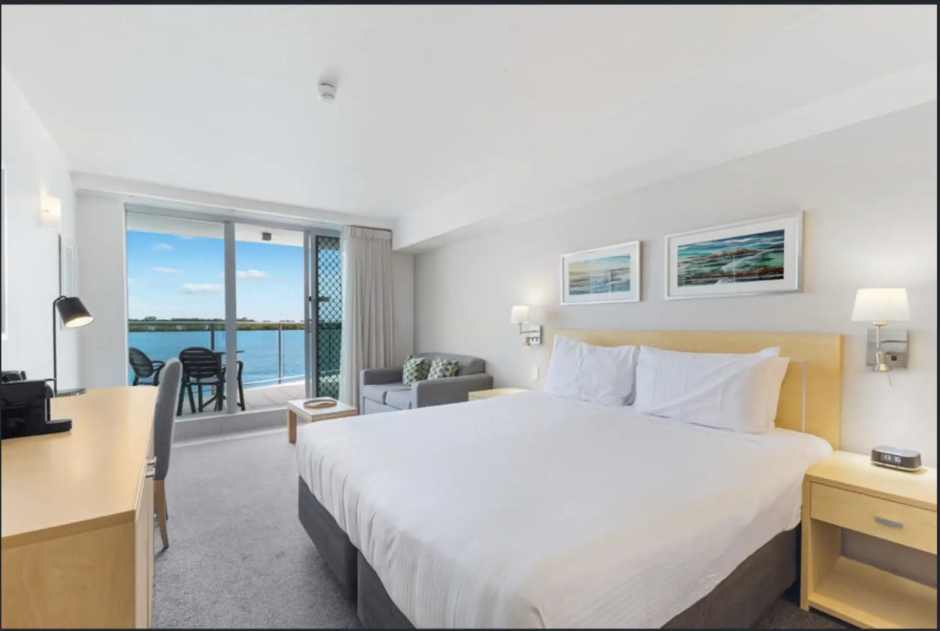 Bedroom with view