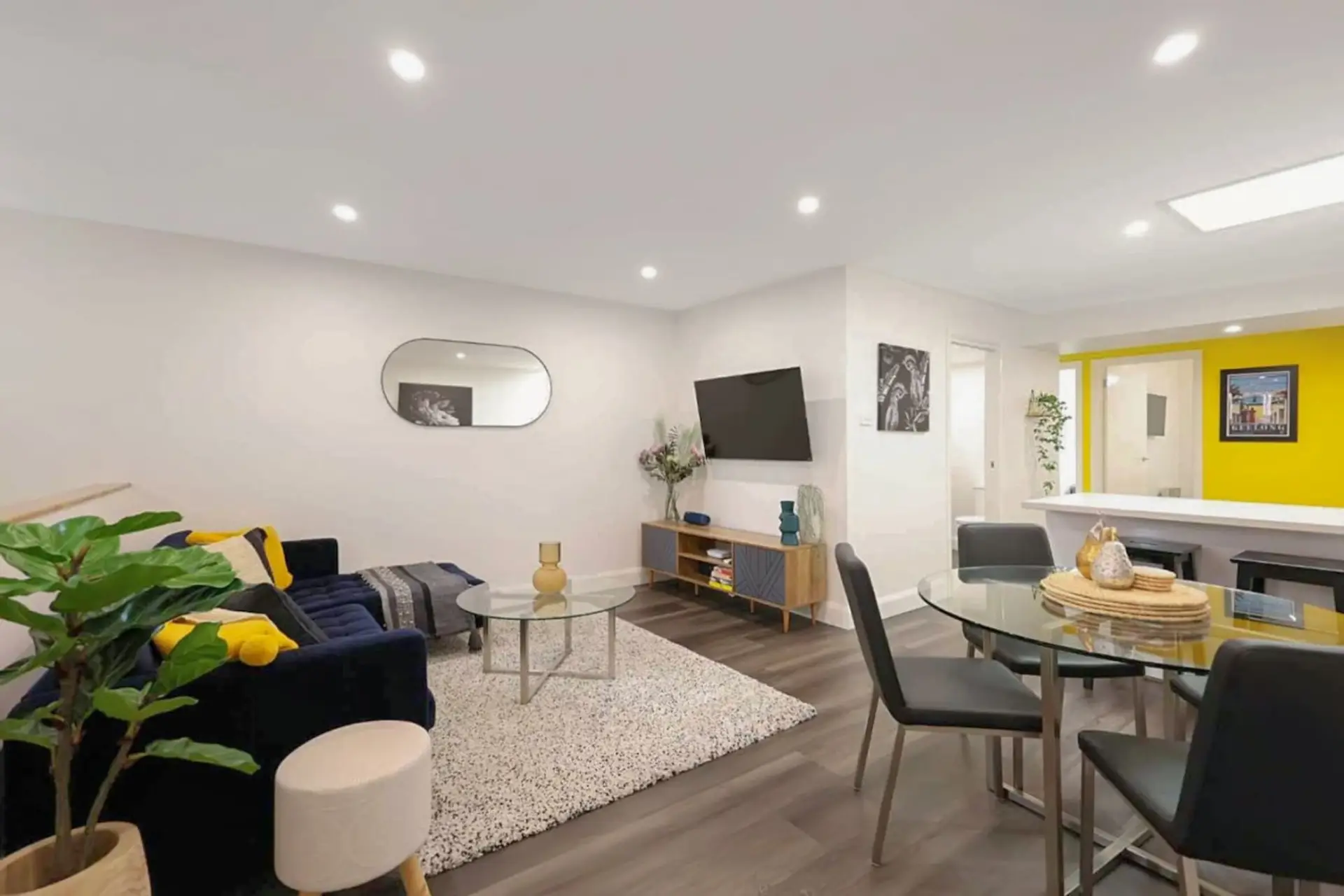 Bright and stylish living space perfect for relaxing