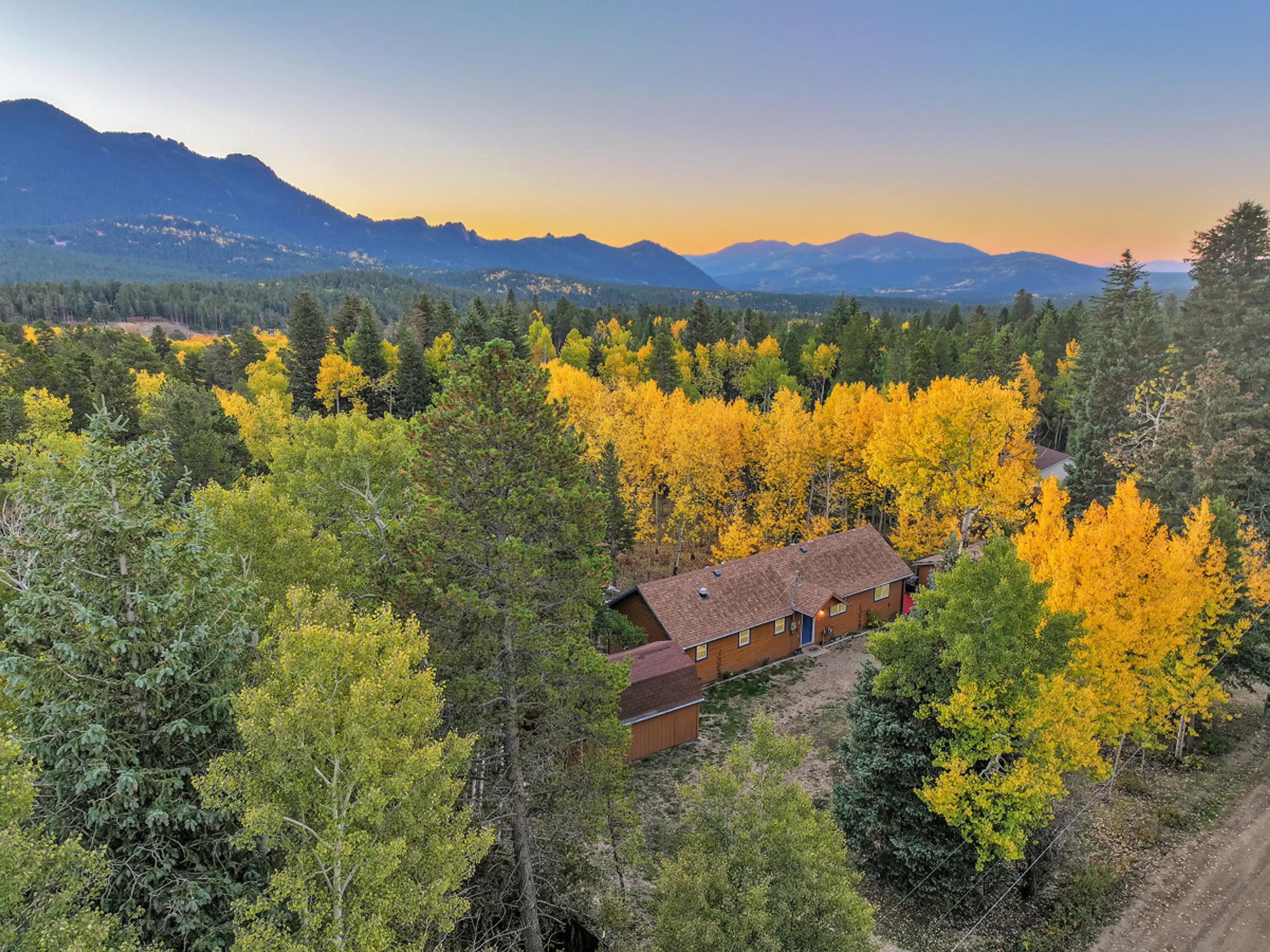 Embracing the vibrant hues of fall in the mountains