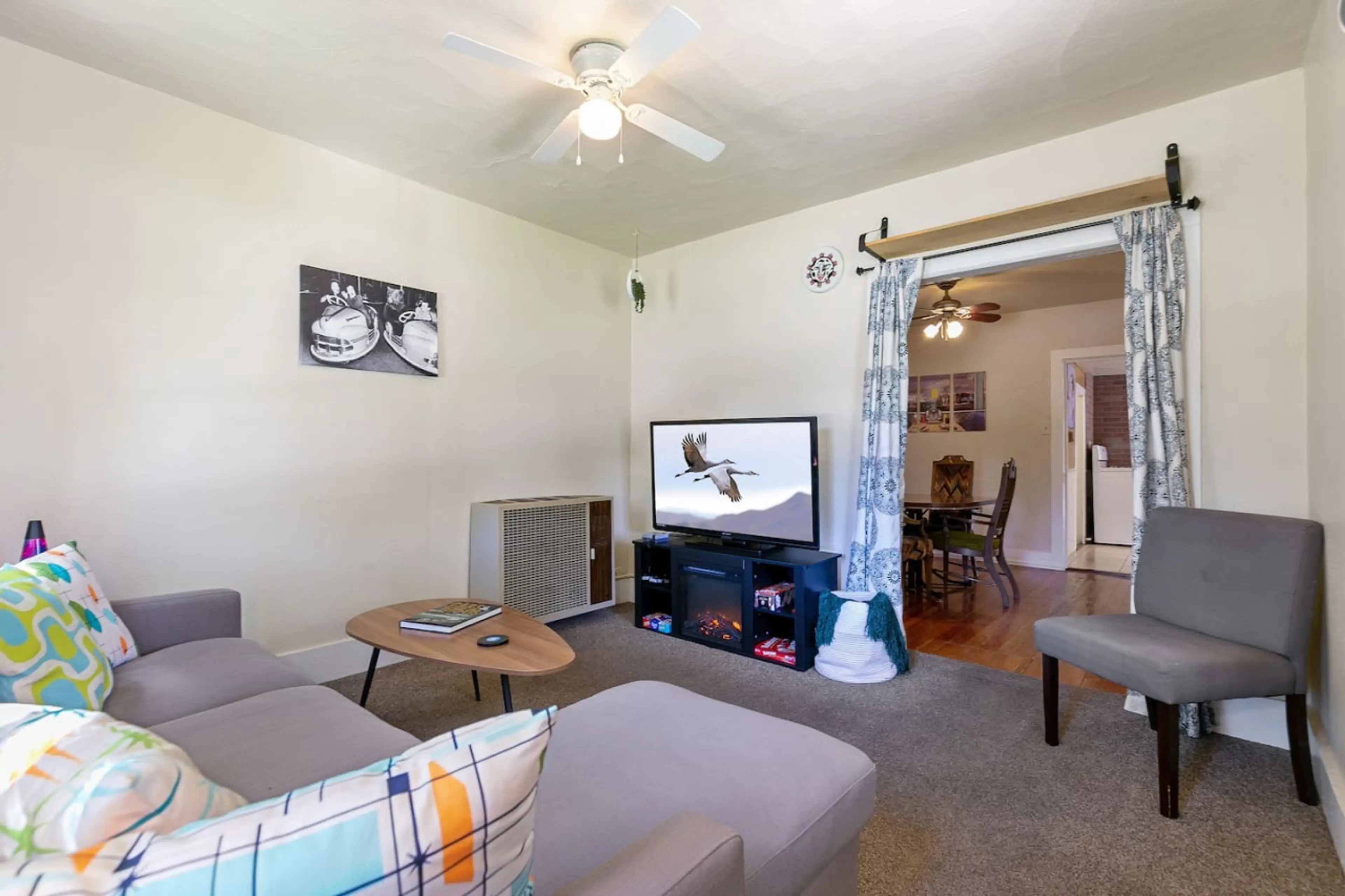 Imagine coming home to a beautifully furnished living room, where comfort meets style.